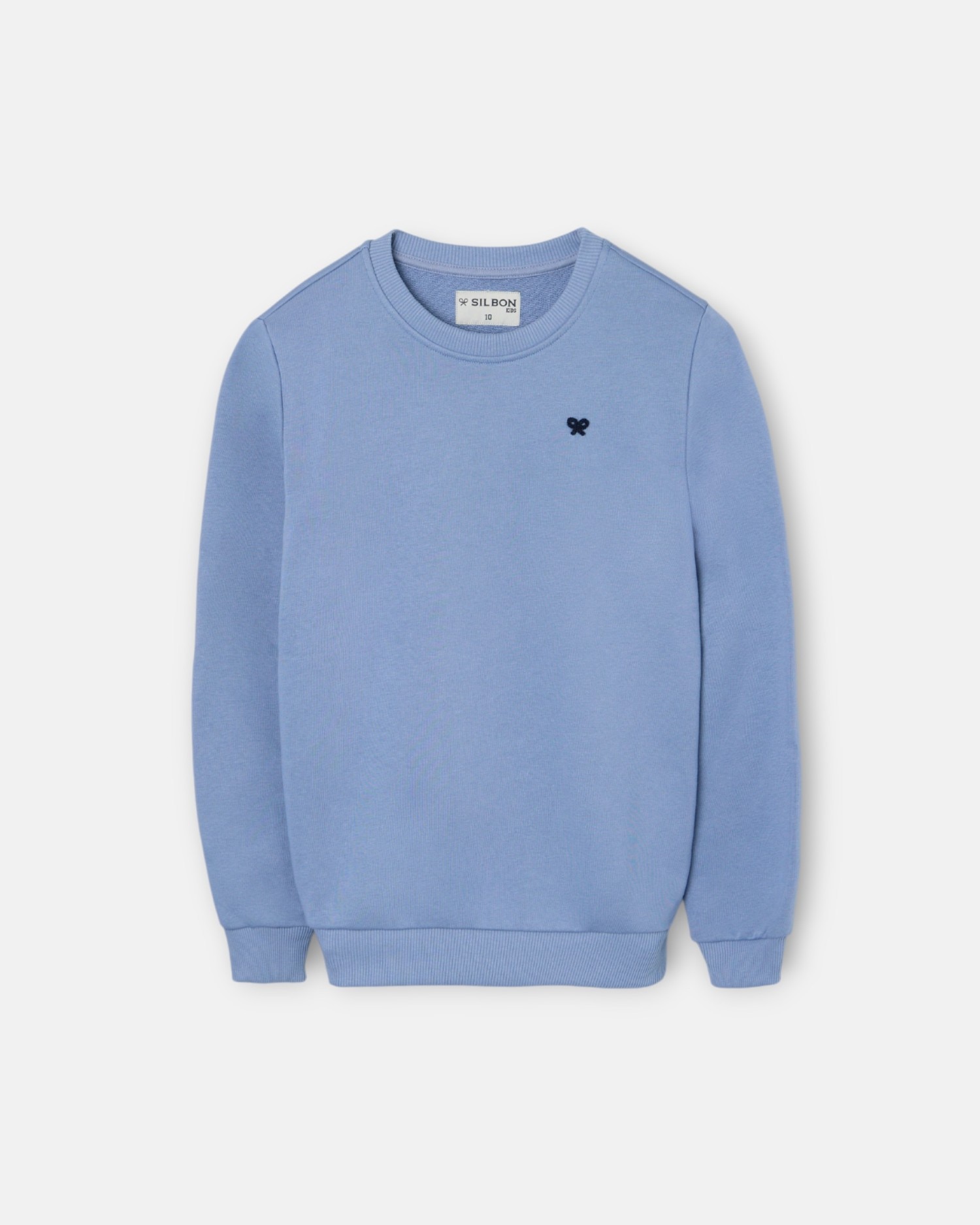 Sweatshirt sem Capuz Infantil Minilogo Azul-claro-4