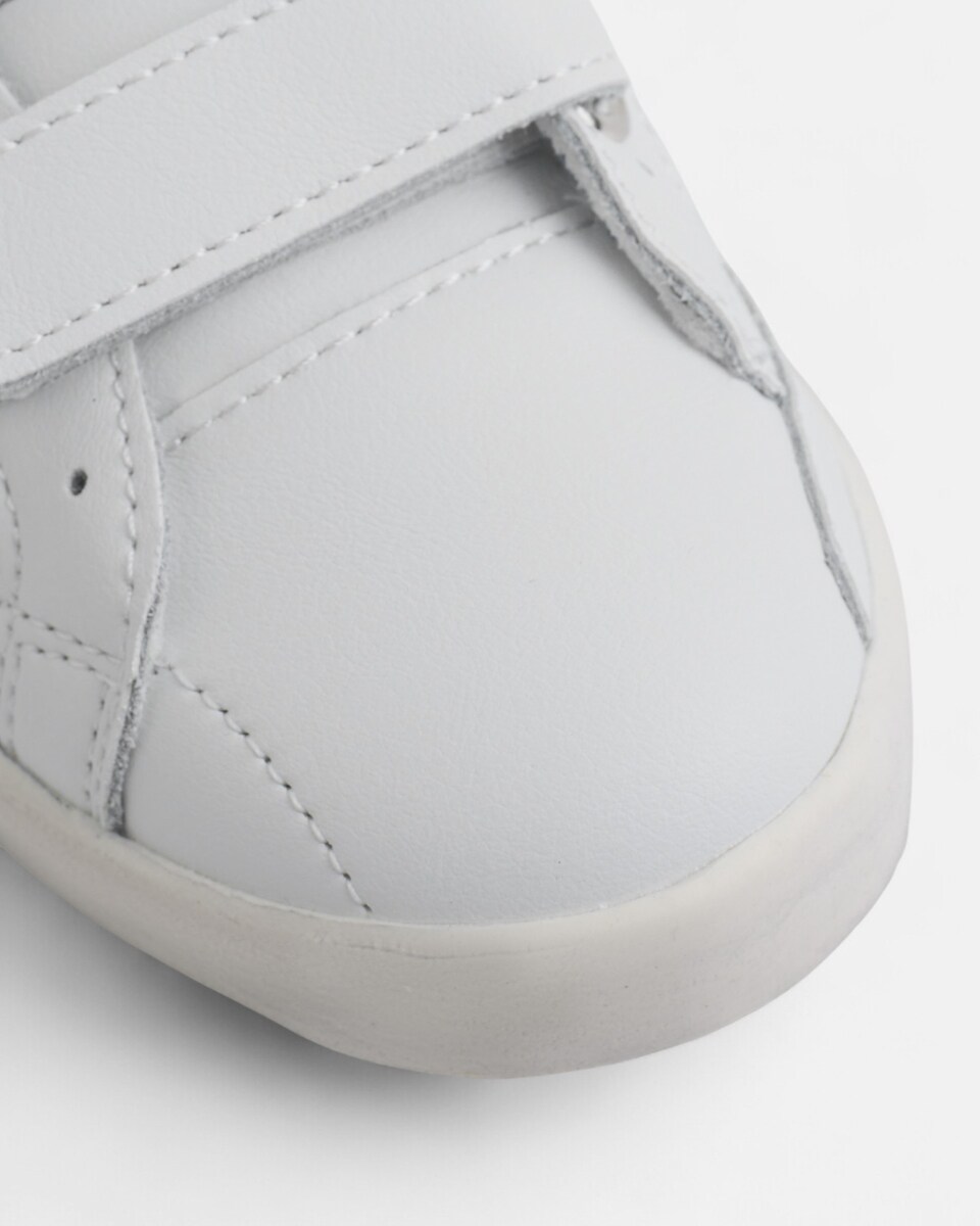 Sapatilha com Velcro Smile Branco-5