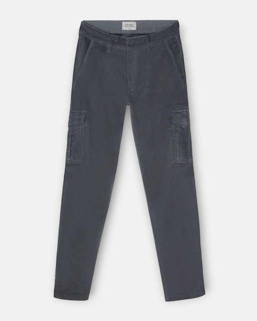 Imagem 0 de Calças Cargo de Bombazina Slim Fit