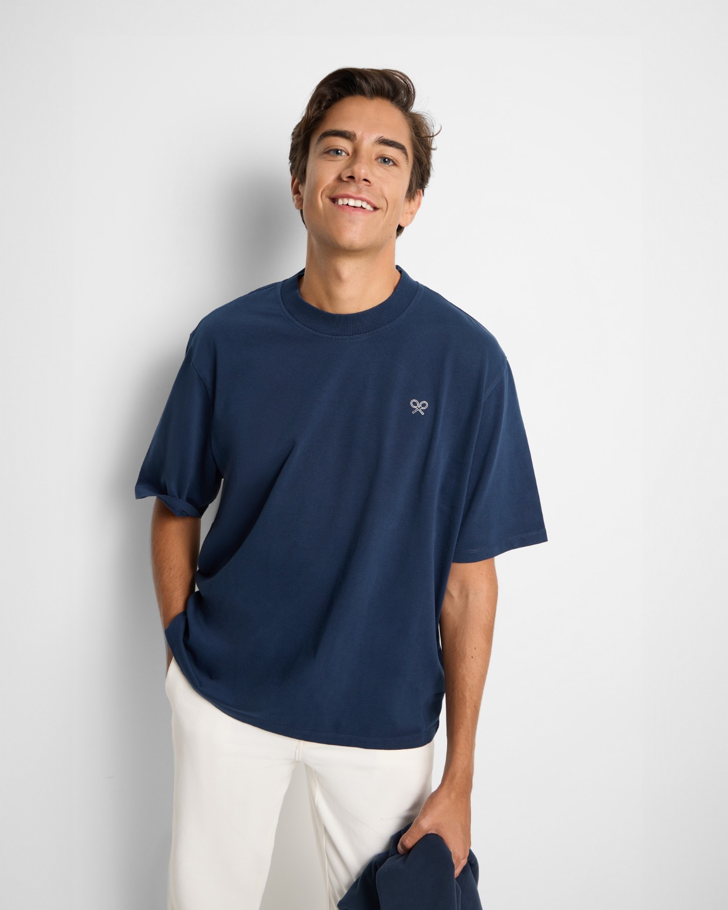 T-shirt Special Fit Two Rackets Azul-marinho-1