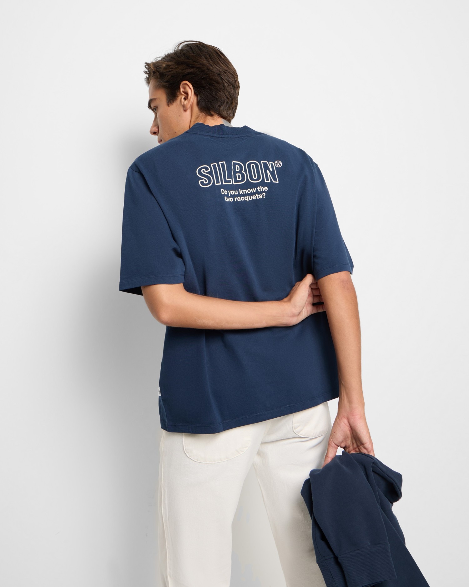 T-shirt Special Fit Two Rackets Azul-marinho-2