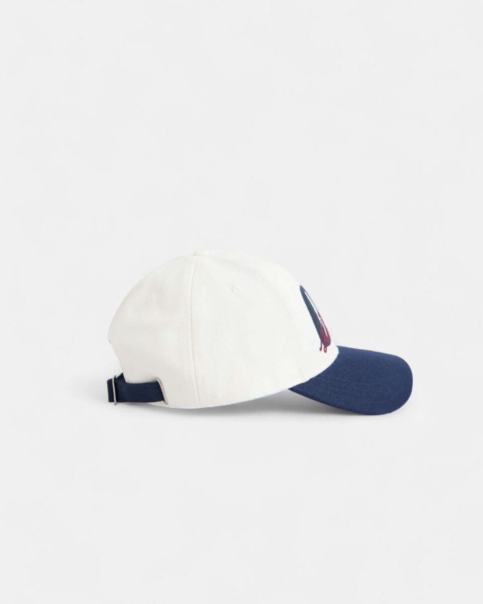 Boné de Baseball Teen 09 Branco / Azul-2