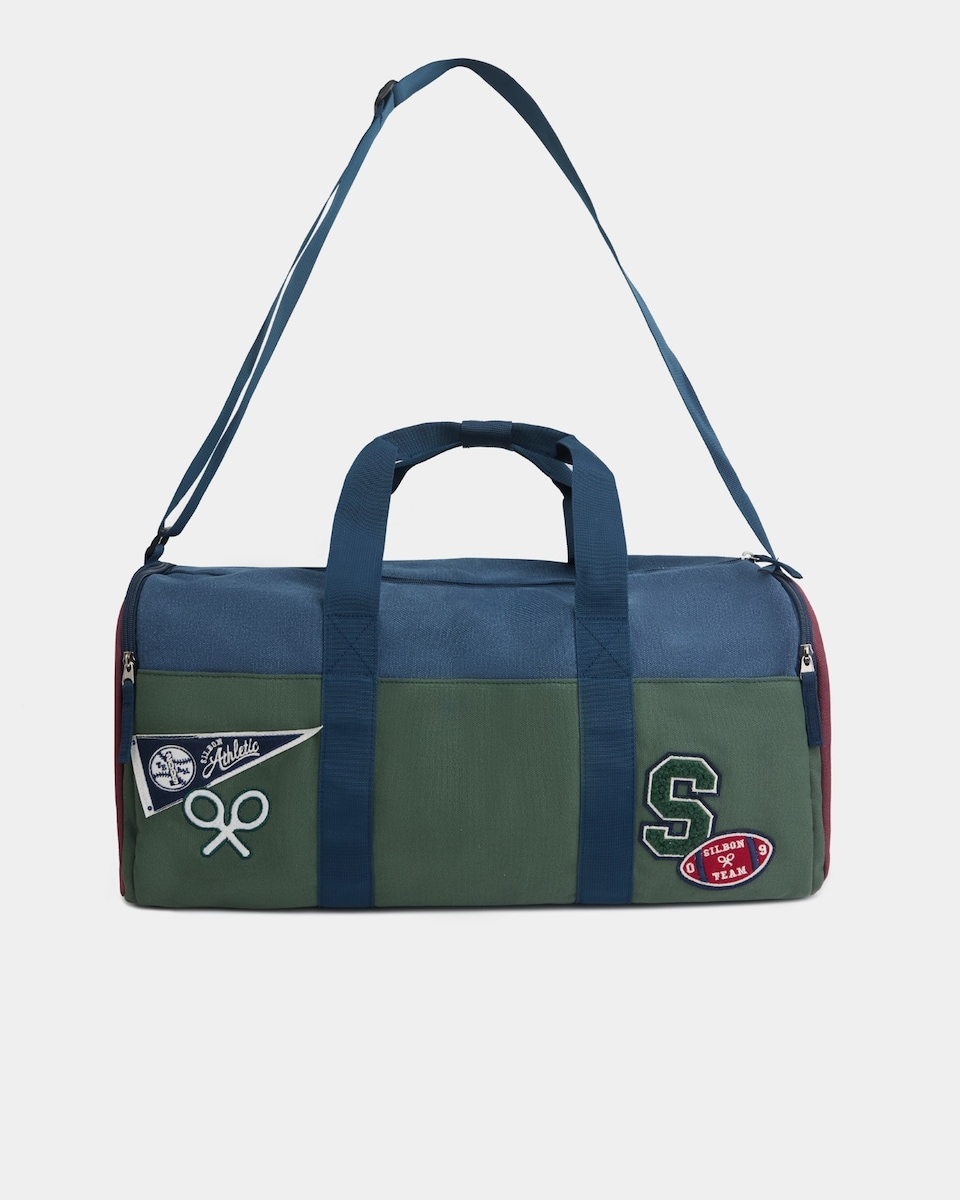 Mala de Viagem Infantil Rugby em Azul-marinho Azul-marinho / Verde-1