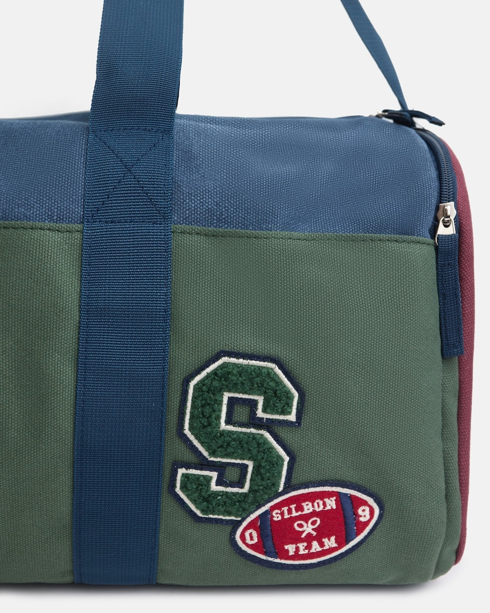 Mala de Viagem Infantil Rugby em Azul-marinho Azul-marinho / Verde-4