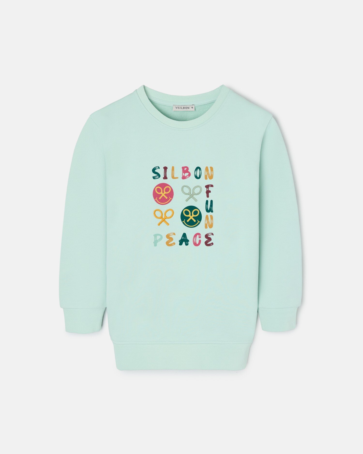 Sweatshirt Fun And Peace Verde Verde-4