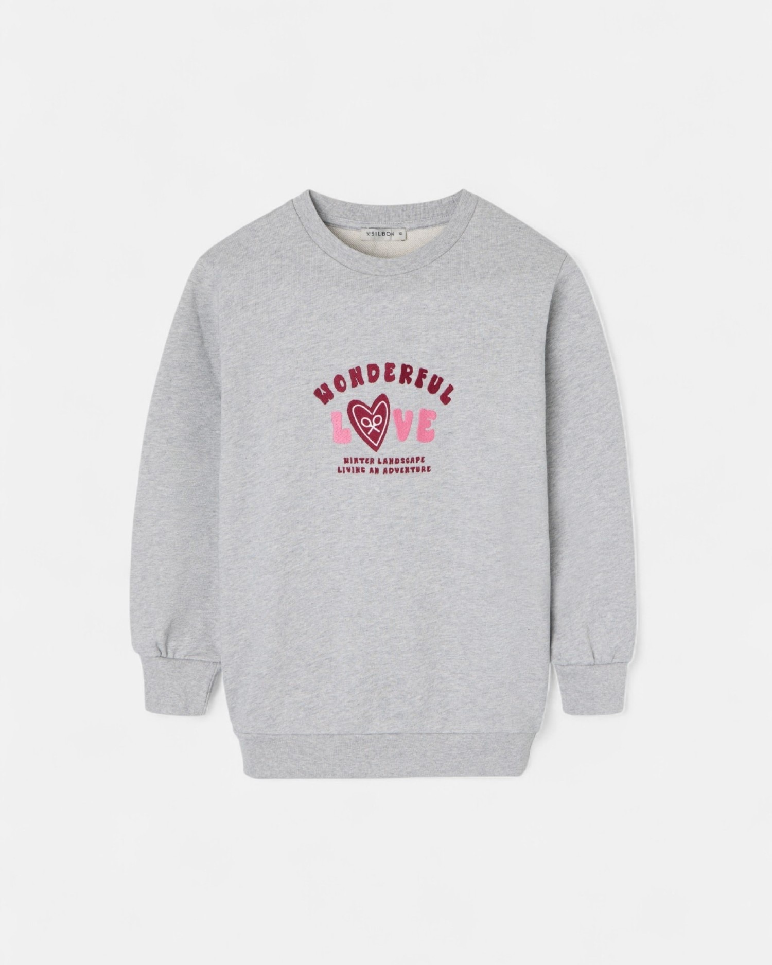 Imagem 0 de Sweatshirt Wonderful Love em Cinzento