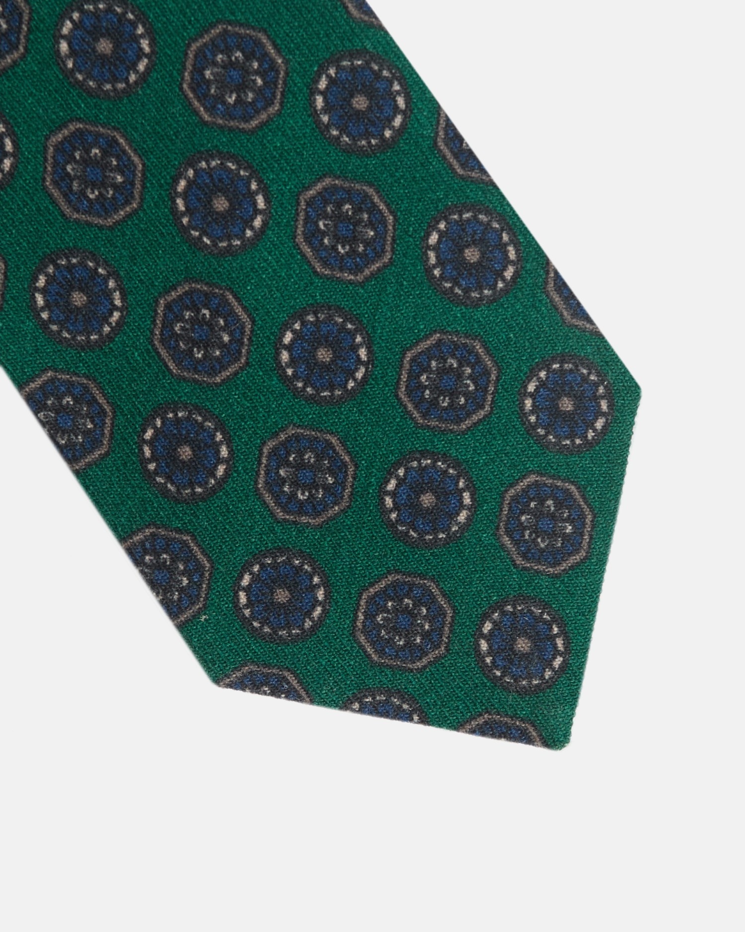 Gravata Silbon com Motivos Ingleses em Verde Verde-2
