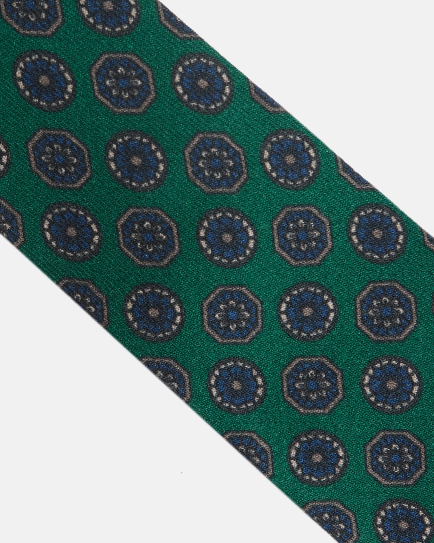 Gravata Silbon com Motivos Ingleses em Verde Verde-3
