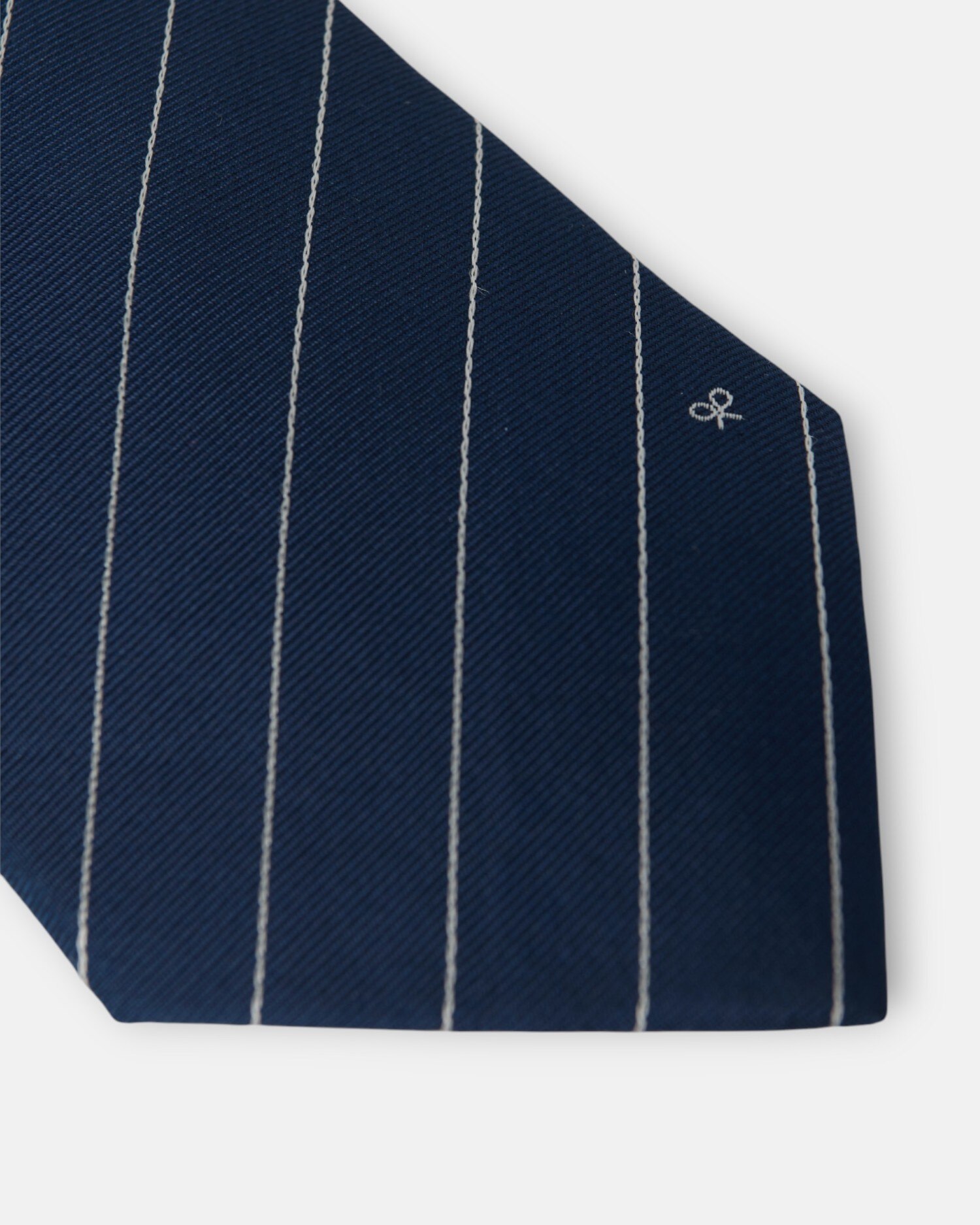 Gravata Silbon Mini Riscas Raquete Azul-marinho Azul-marinho-3
