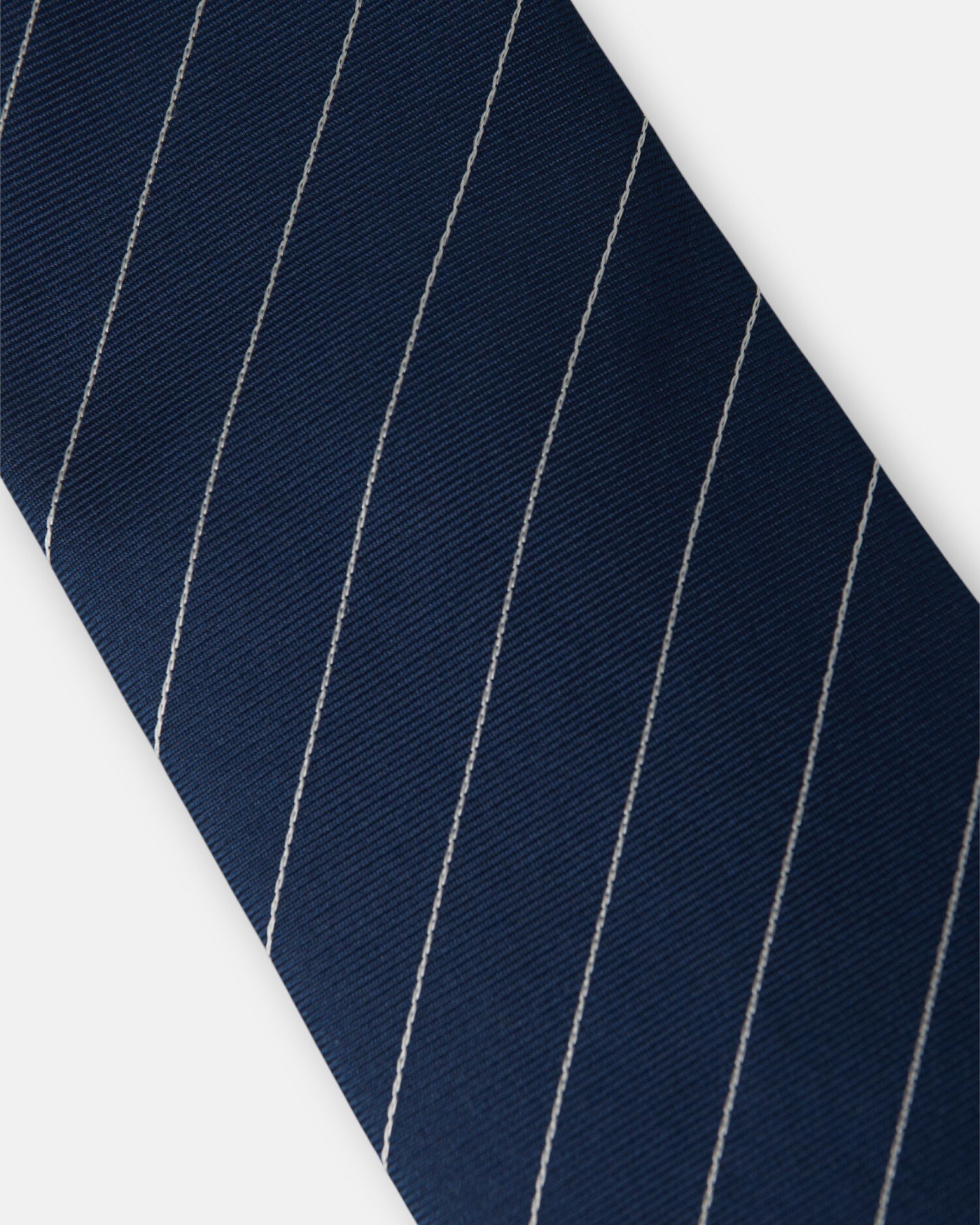 Gravata Silbon Mini Riscas Raquete Azul-marinho Azul-marinho-4