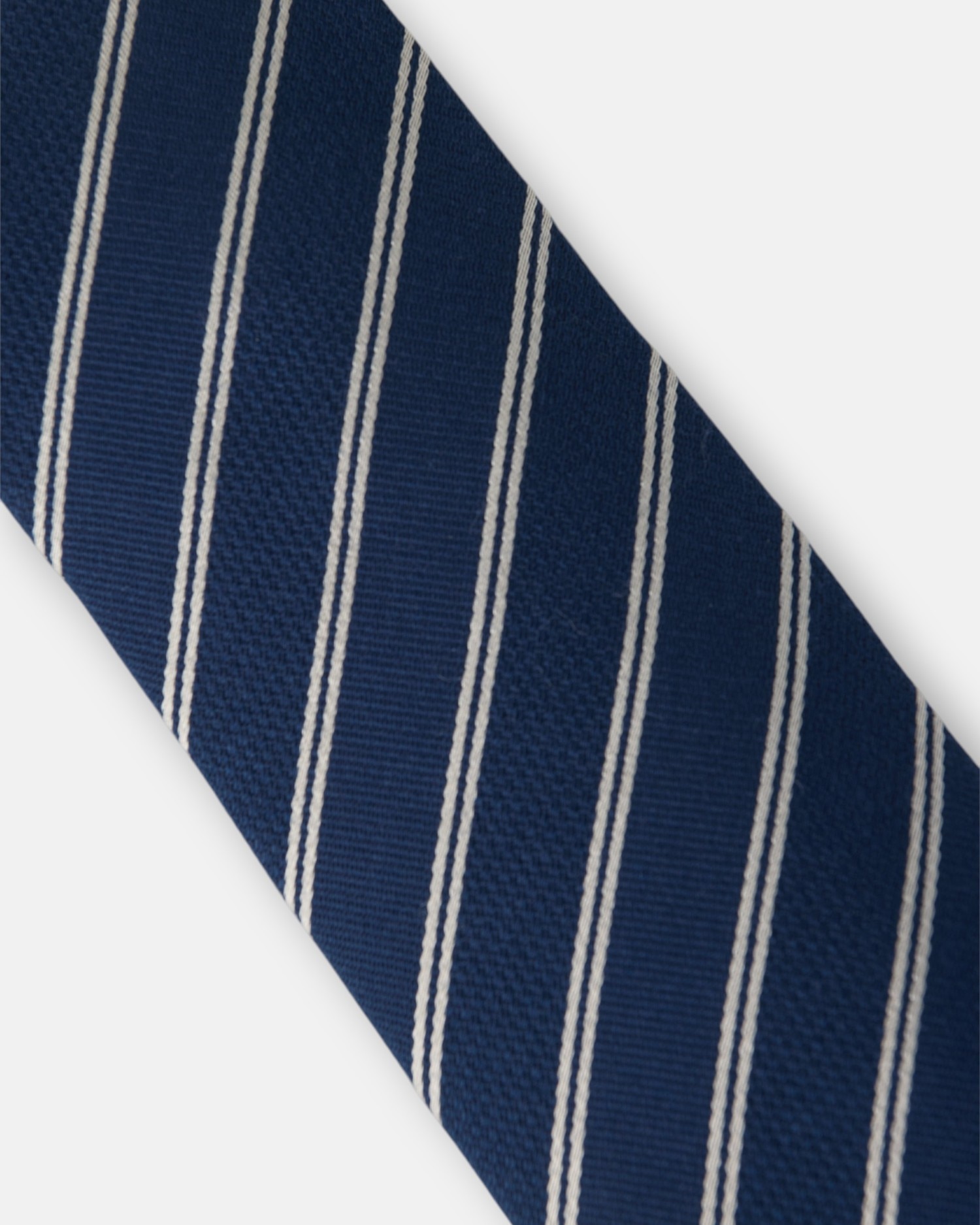 Gravata Silbon Às Riscas Duplas com Raquete Azul-marinho Azul-marinho / Rosa-4