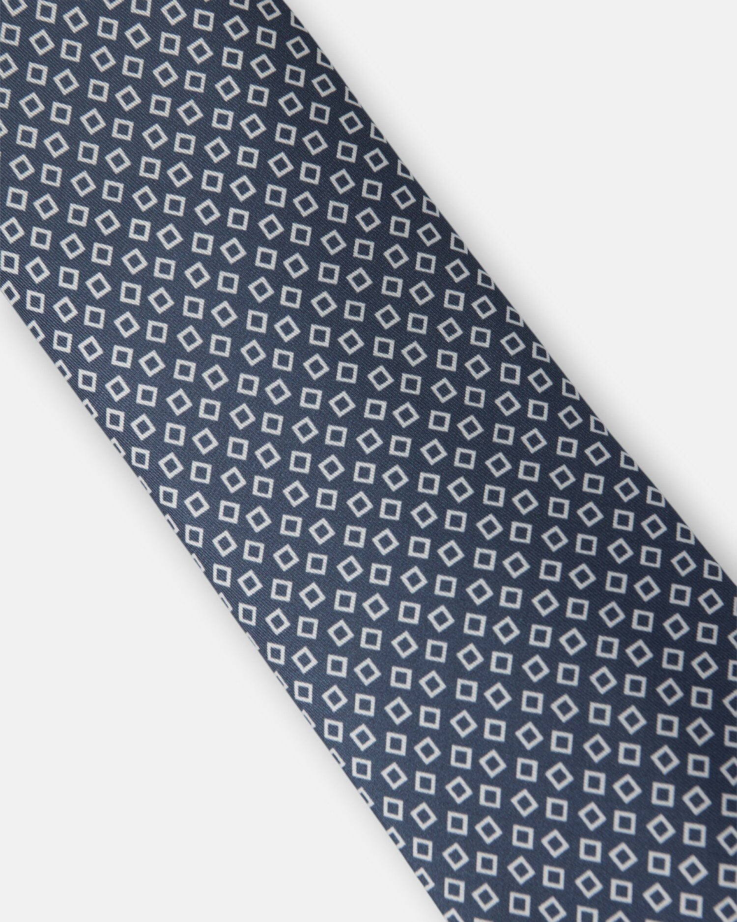 Gravata Silbon com Estampado Aos Quadrados Irregular Azul-marinho Azul-marinho-4