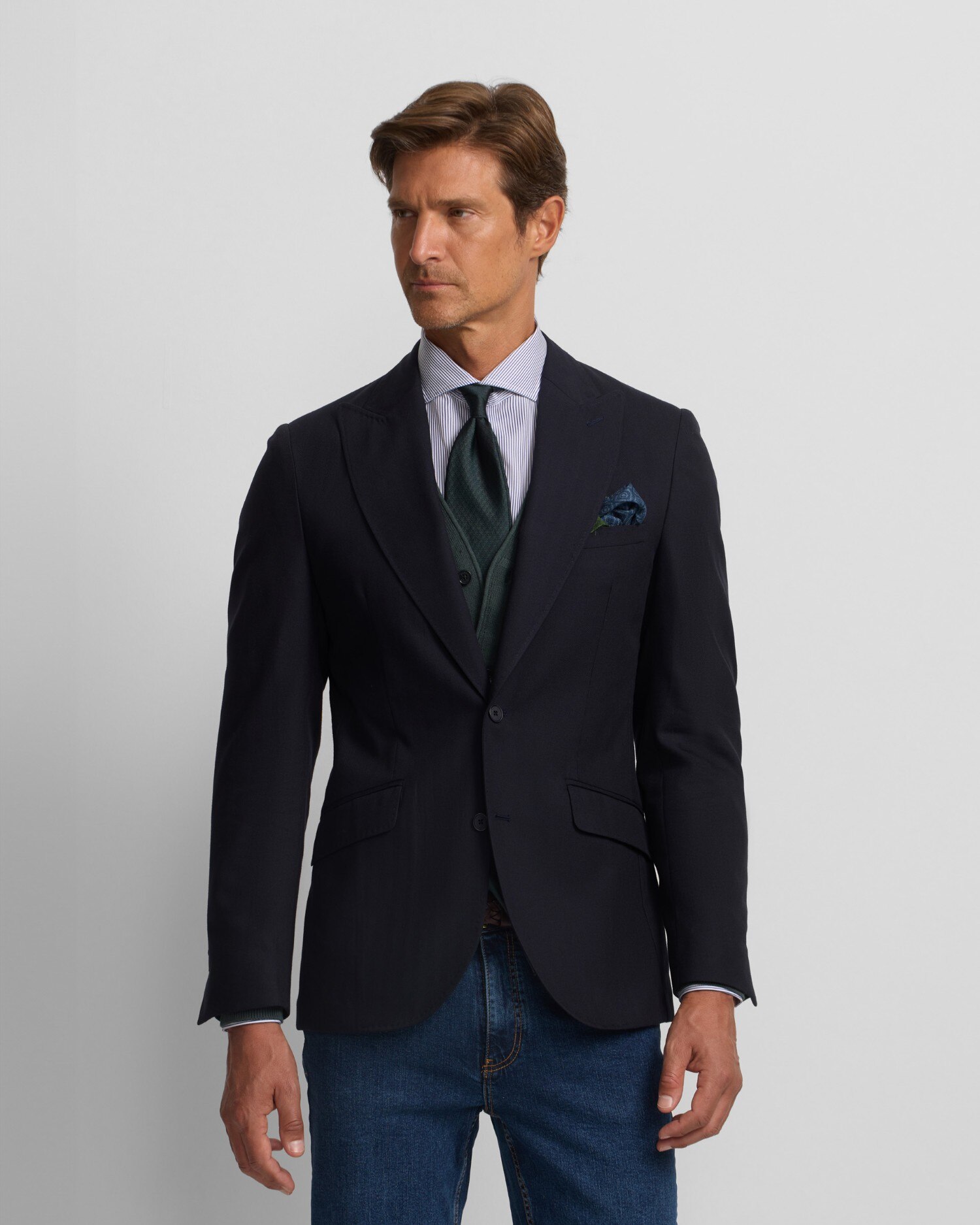 Blazer Espiga Azul-marinho Azul-marinho-1