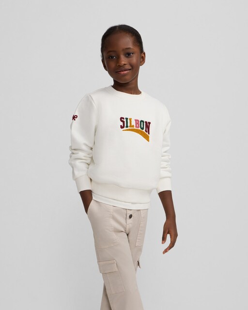 Imagem 0 de Sweat Infantil com Letras Silbon em Cru