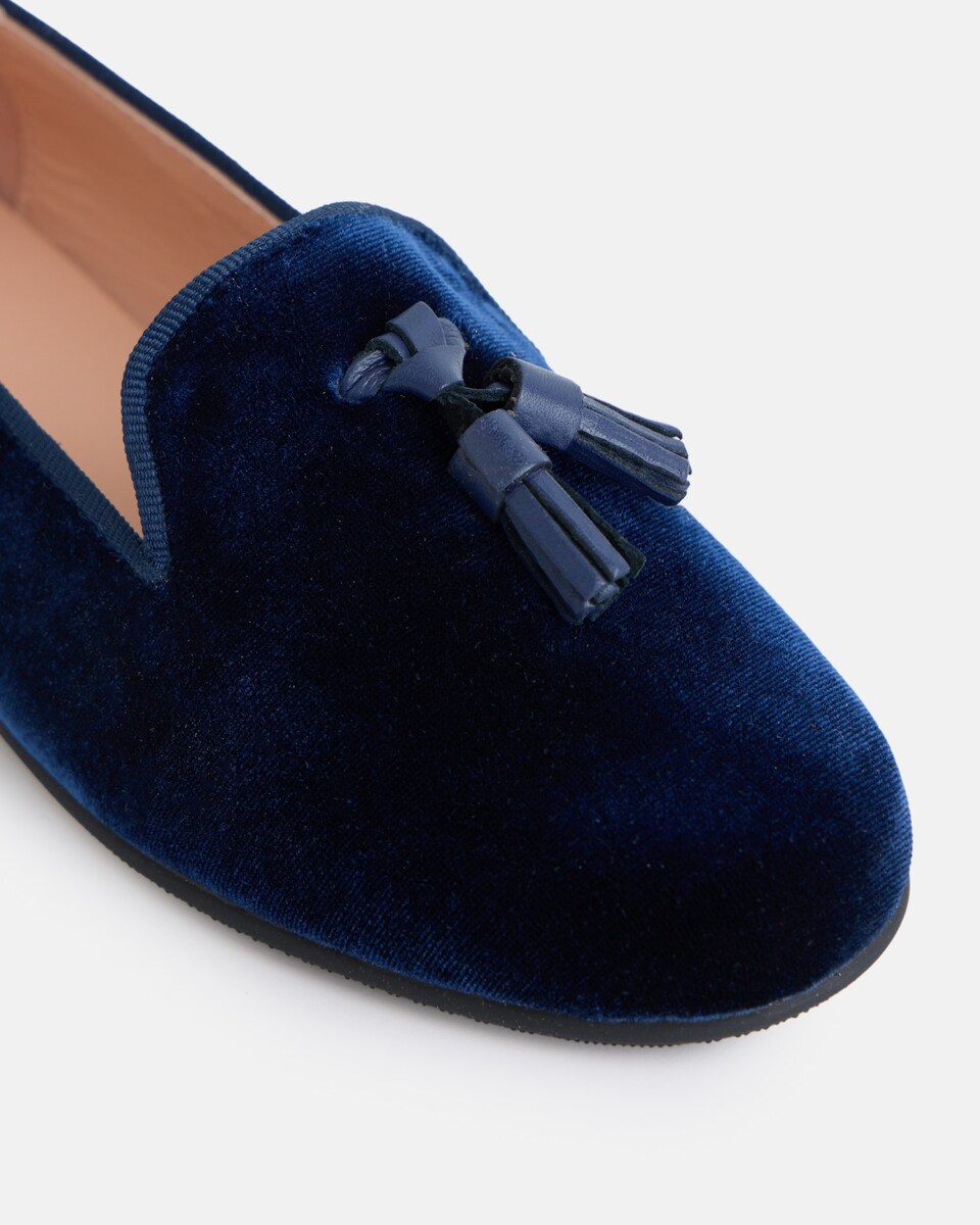 Venecianas Infantil com Pompom Azul-marinho Azul-marinho-2