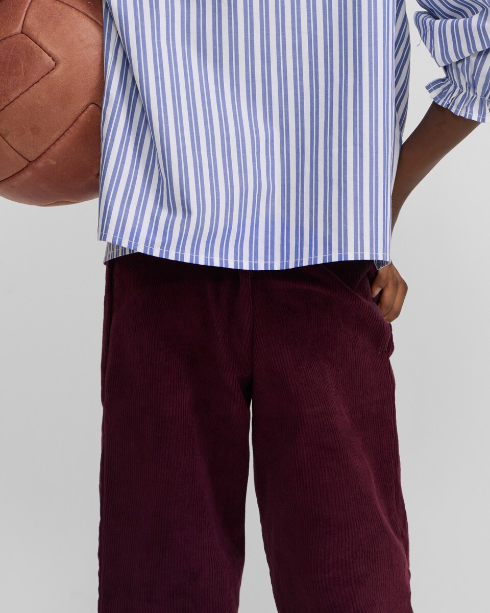 Calças Infantil de Bombazina em Bordeaux Bordeaux-3