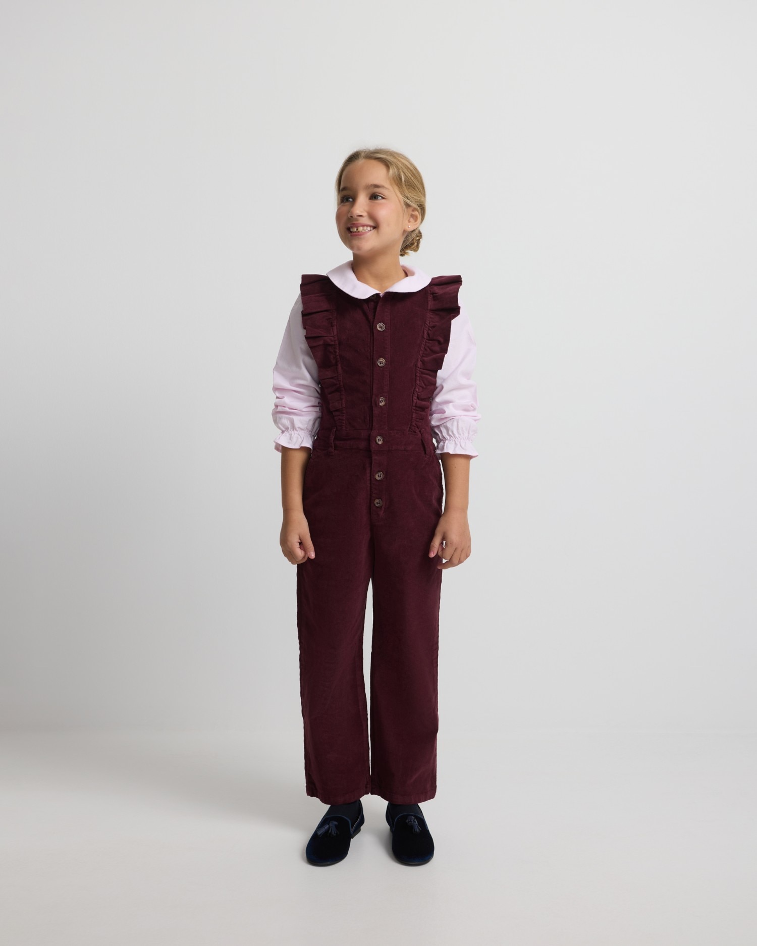 Imagem 0 de Macacão de Veludo Cotelê Bordeaux