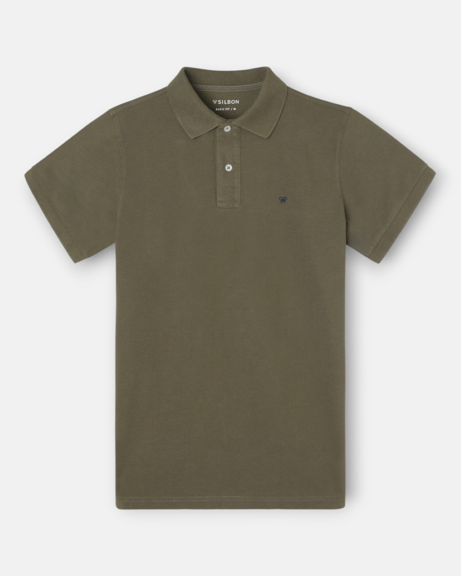 Polo Clássico Liso Verde-escuro-4