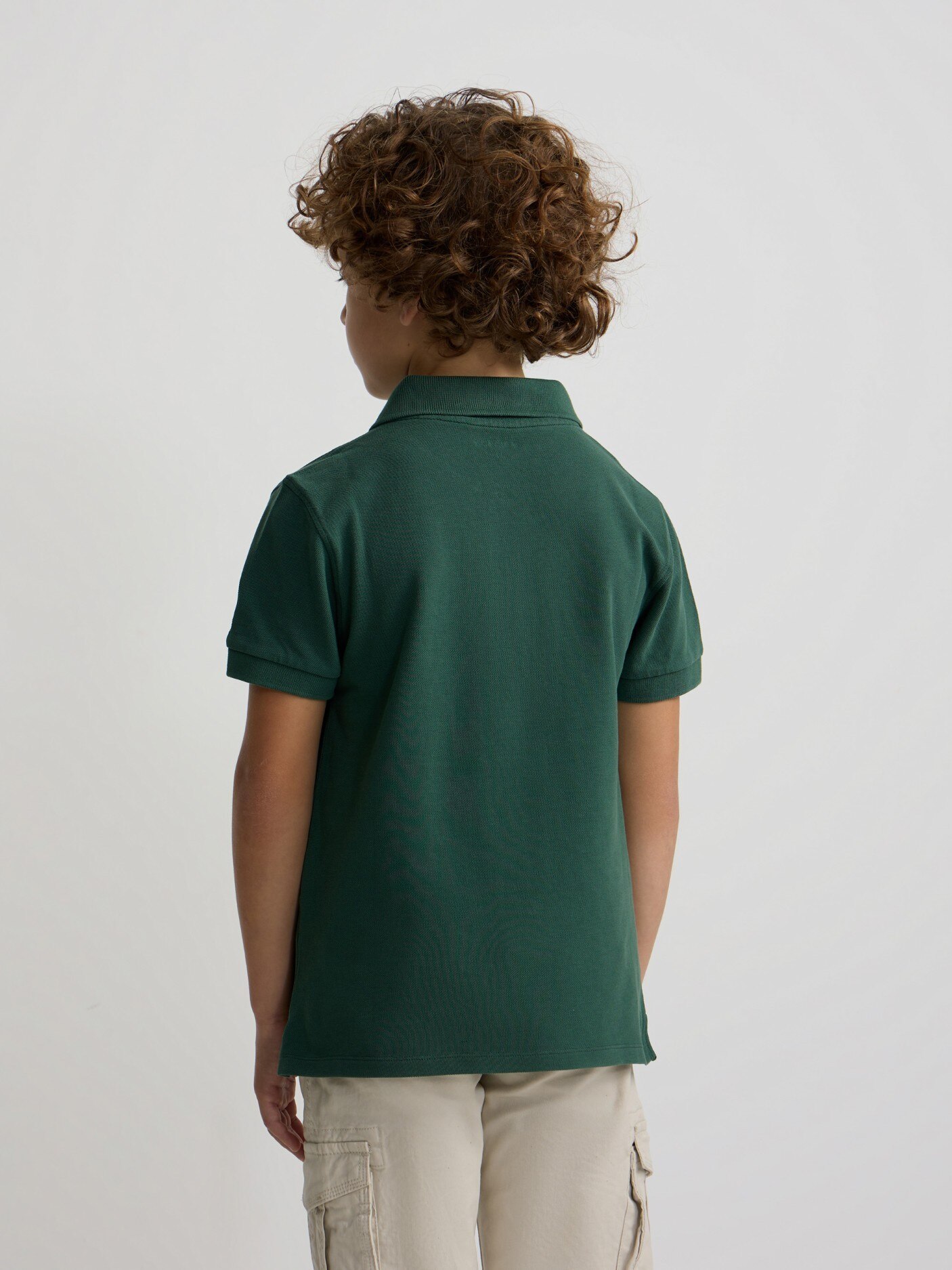 Polo Infantil Clássico Raquete Silbon Verde-2