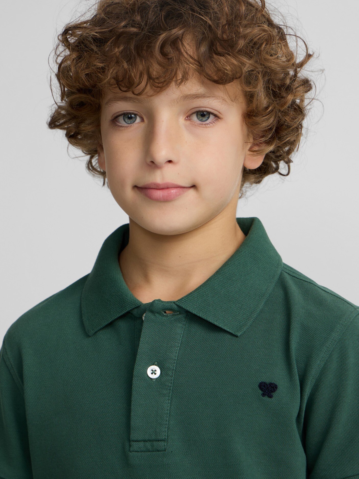 Polo Infantil Clássico Raquete Silbon Verde-3