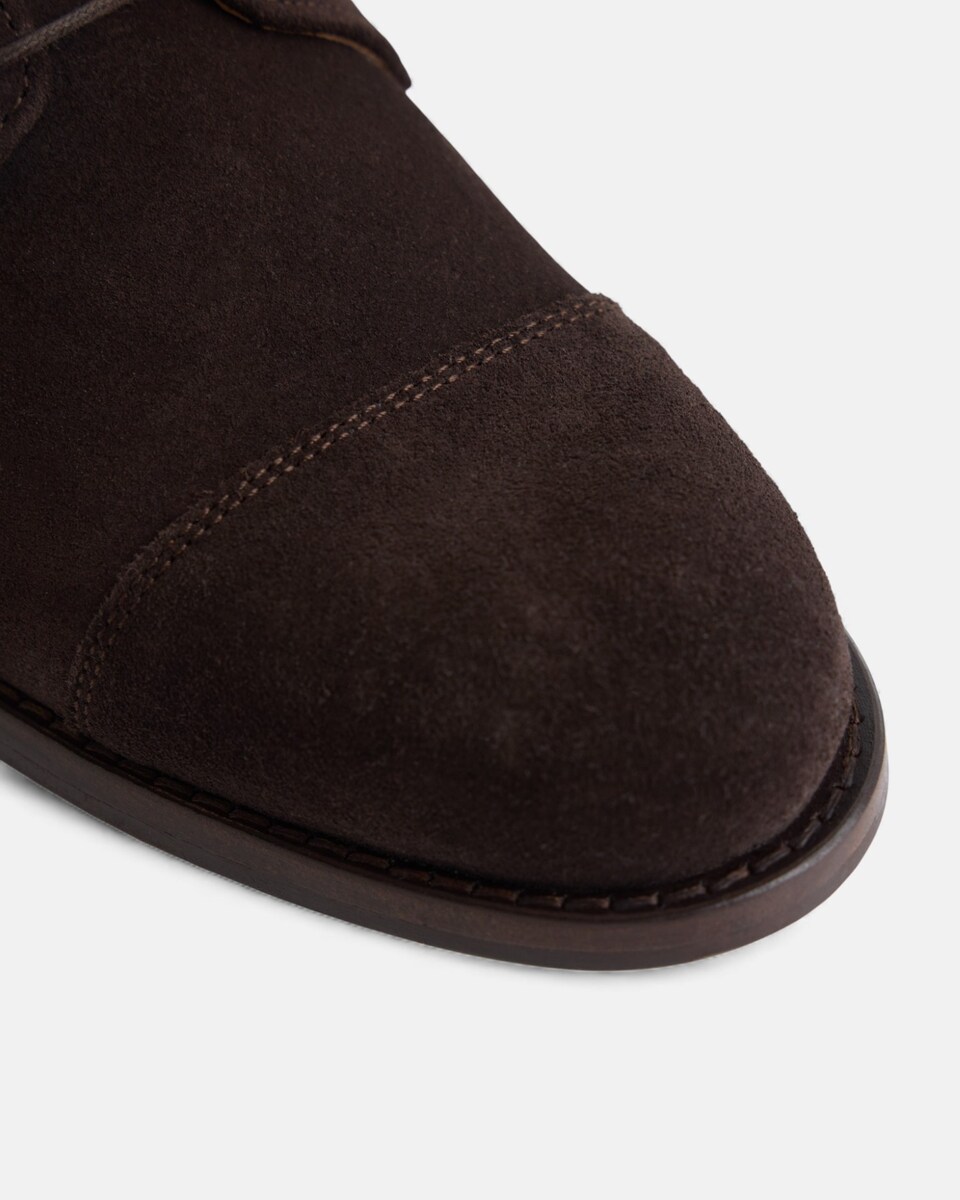 Botas Altas em Camurça em Castanho Castanho-4