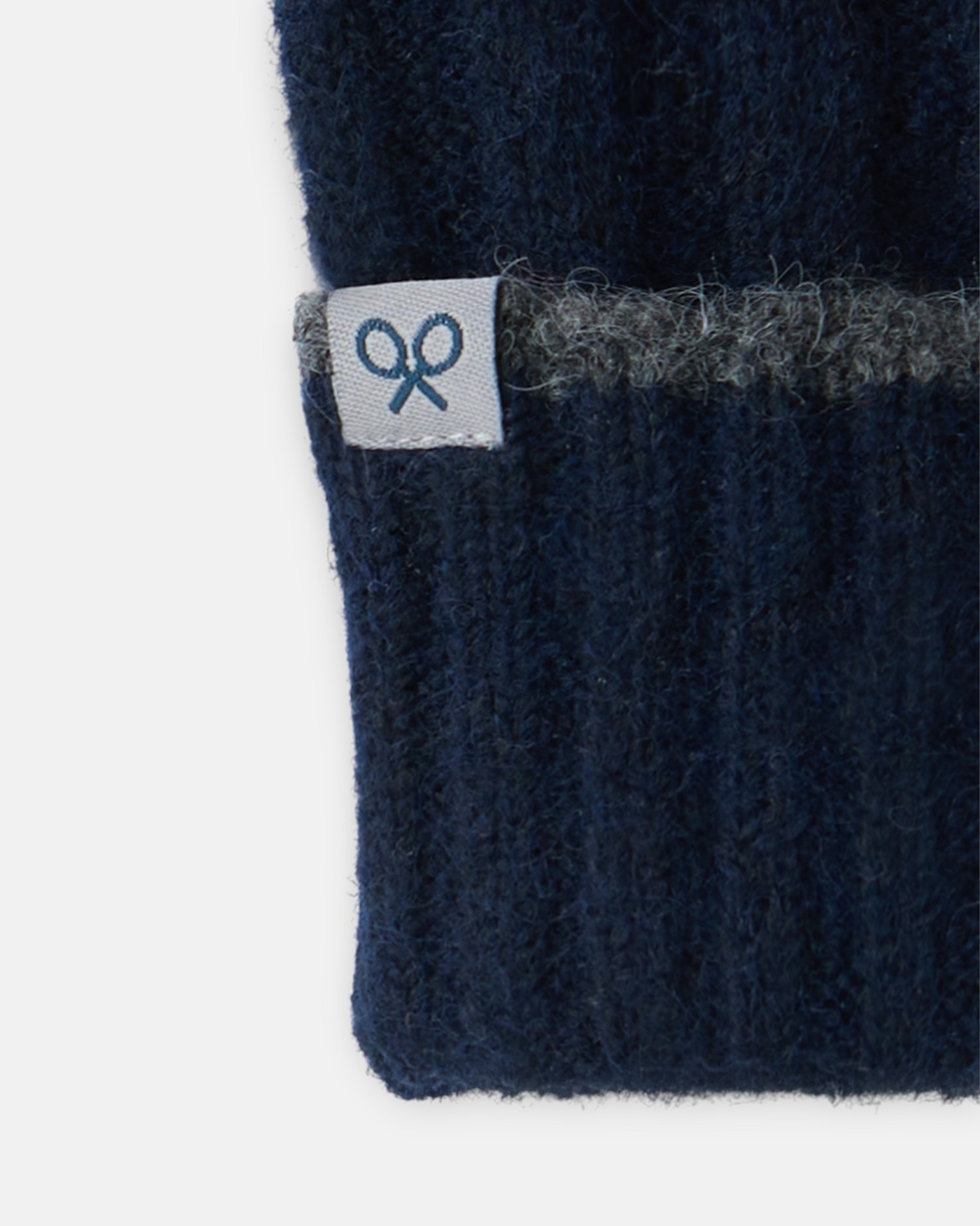 Luvas com Malha e Riscas Azul-marinho-3