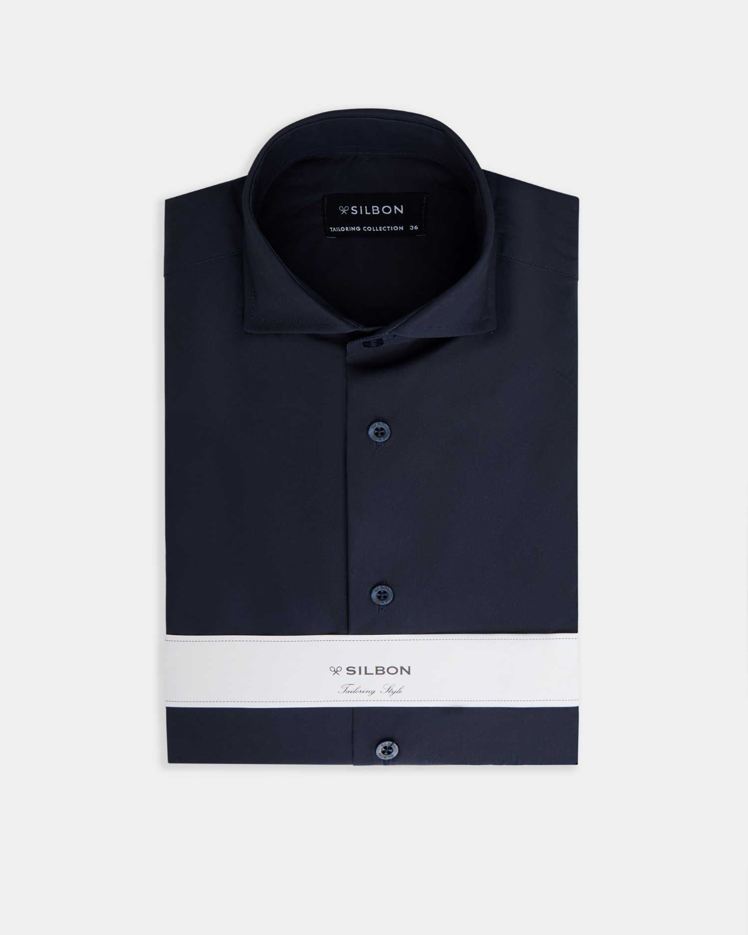 Camisa Formal Lisa Azul Azul-marinho-1