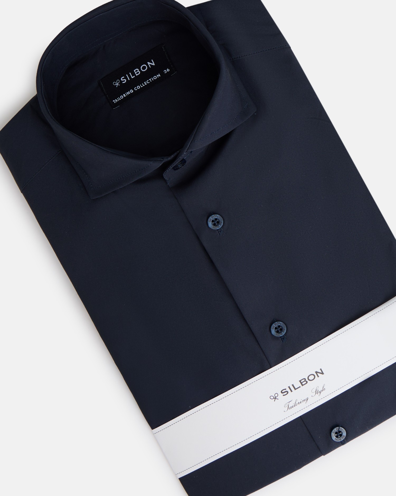Camisa Formal Lisa Azul Azul-marinho-3