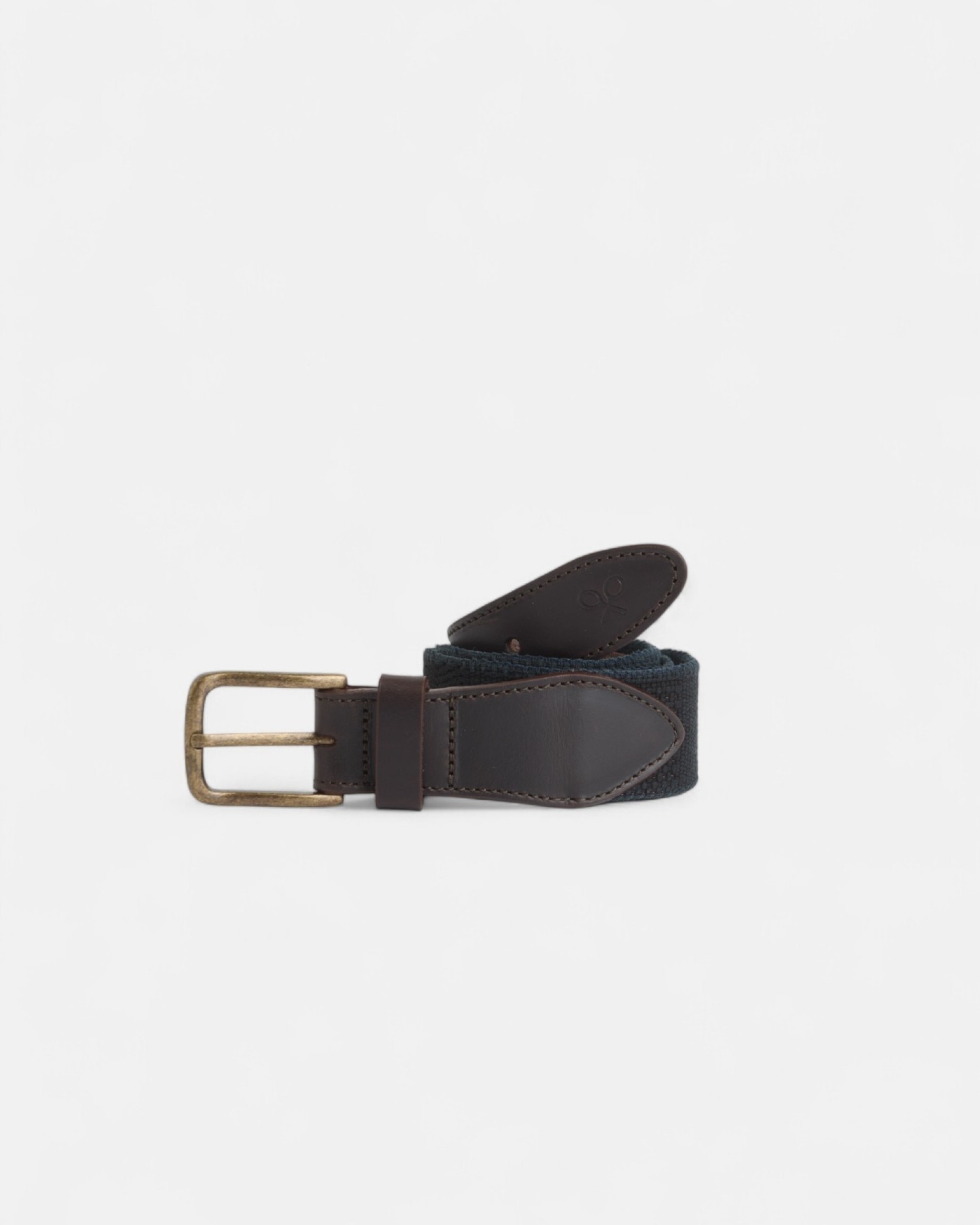 Imagem 0 de Cinto em Pele e Lona em Azul Índigo