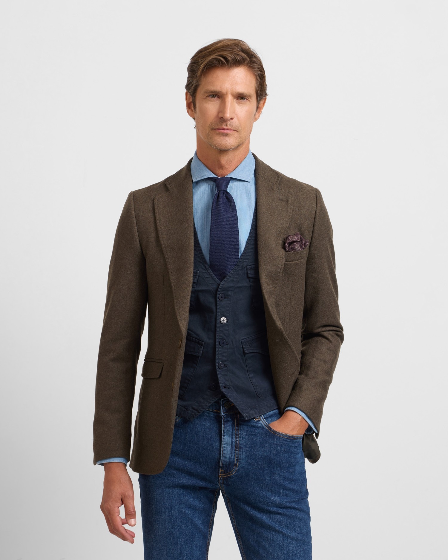 Blazer Liso Verde-escuro-2