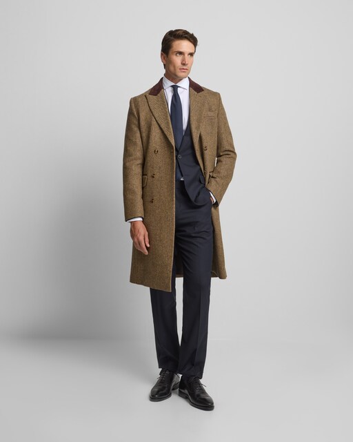 Imagem 0 de Sobretudo de Pano Cruzado Espiga Bege