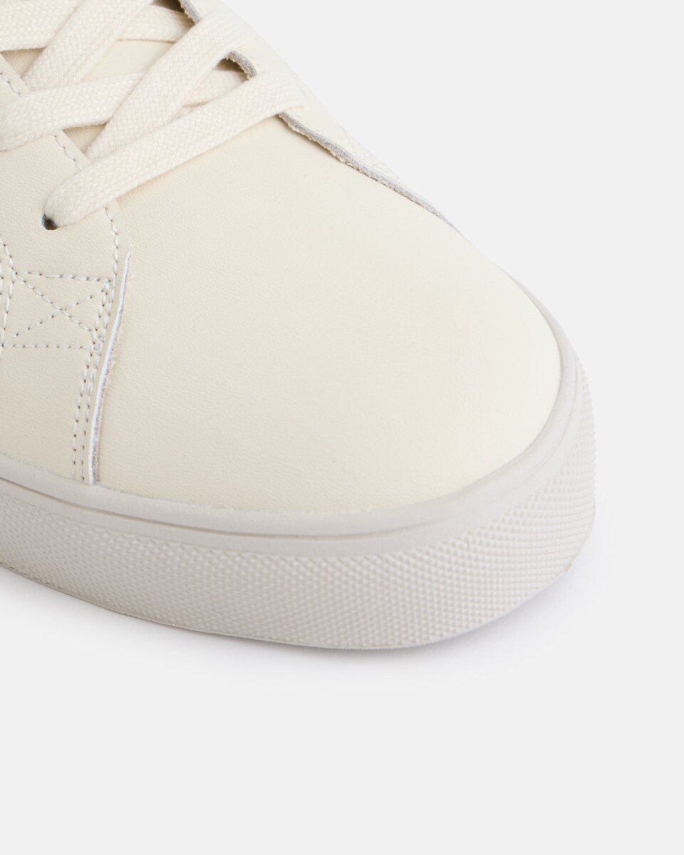 Zapatilla de hombre clásica blanca verde Verde-3