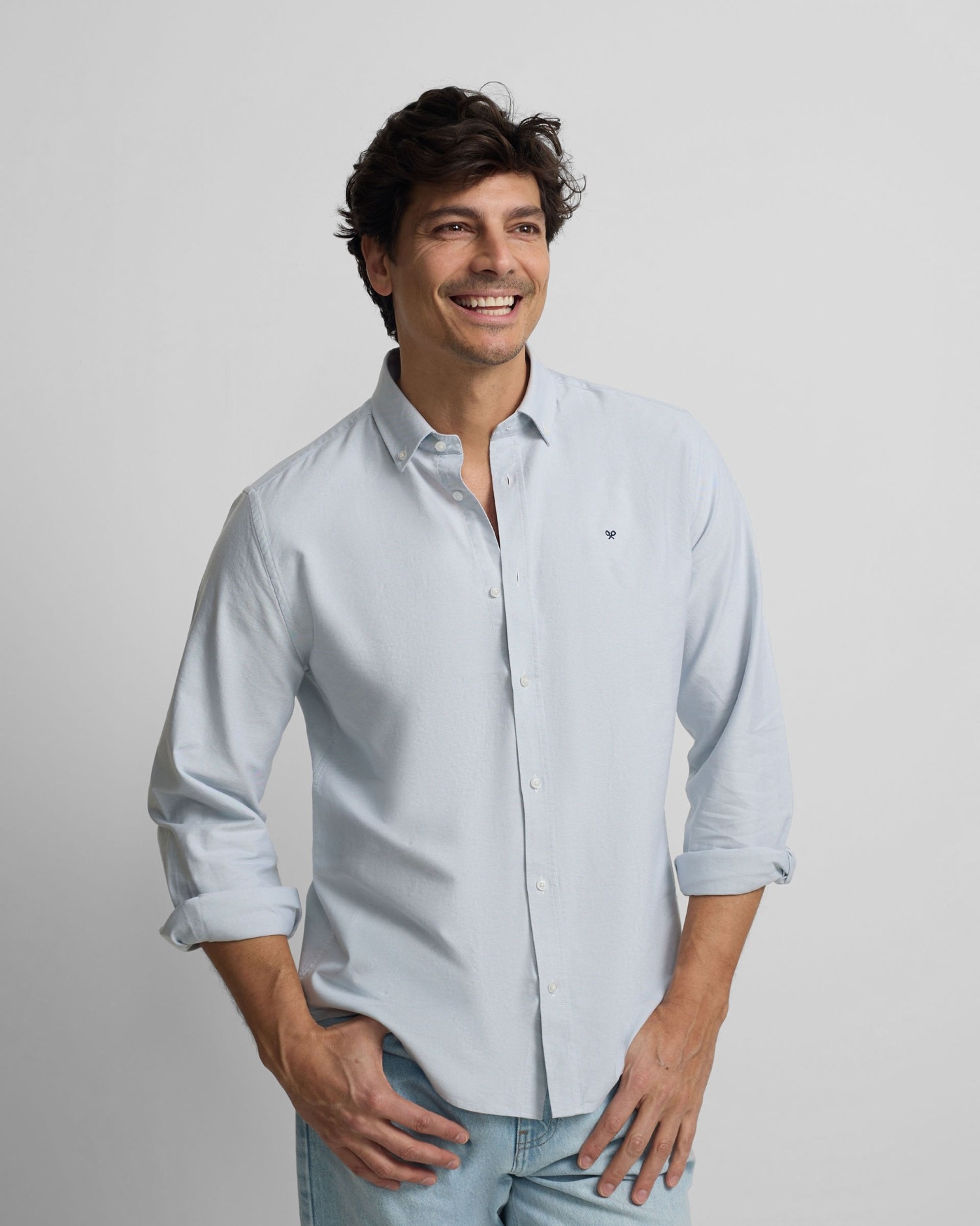 Imagem 0 de Camisa de hombre sport oxford rayas