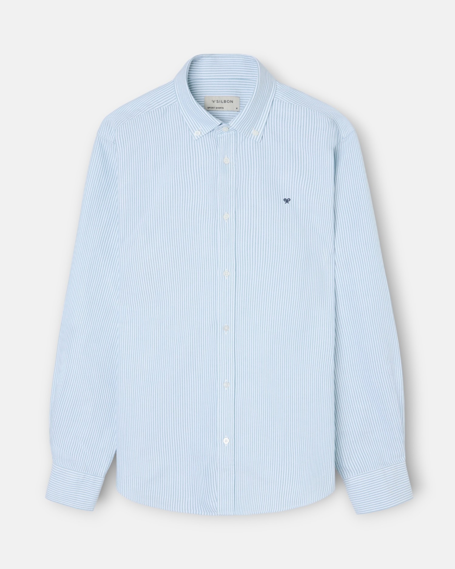 Camisa de hombre sport oxford rayas Verde-4