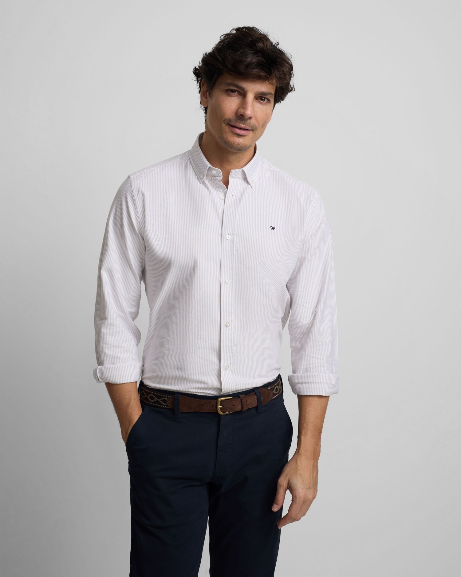 Imagem 0 de Camisa Sport Oxford Às Riscas