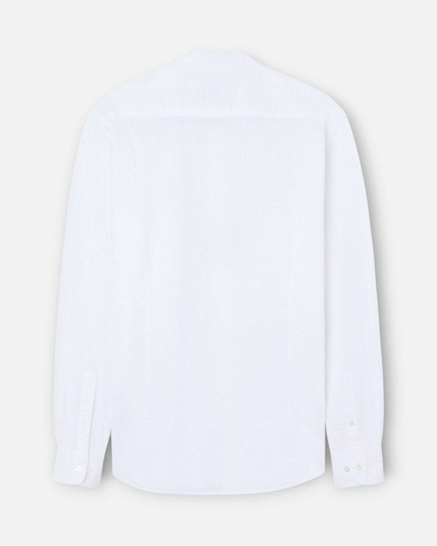 Camisa Sport com Gola À Padre Branco-3