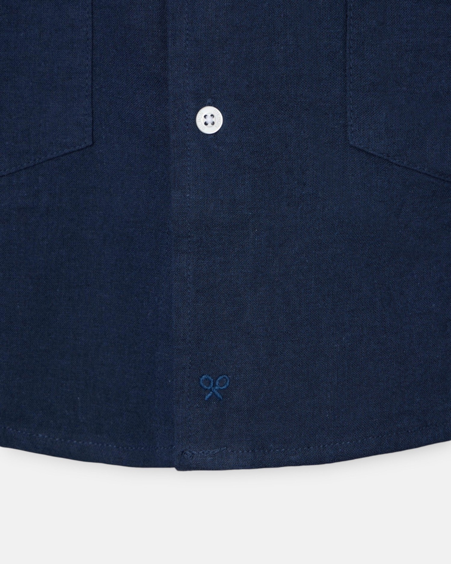 Guayabera Sport em Linho Marinho Azul-marinho-2
