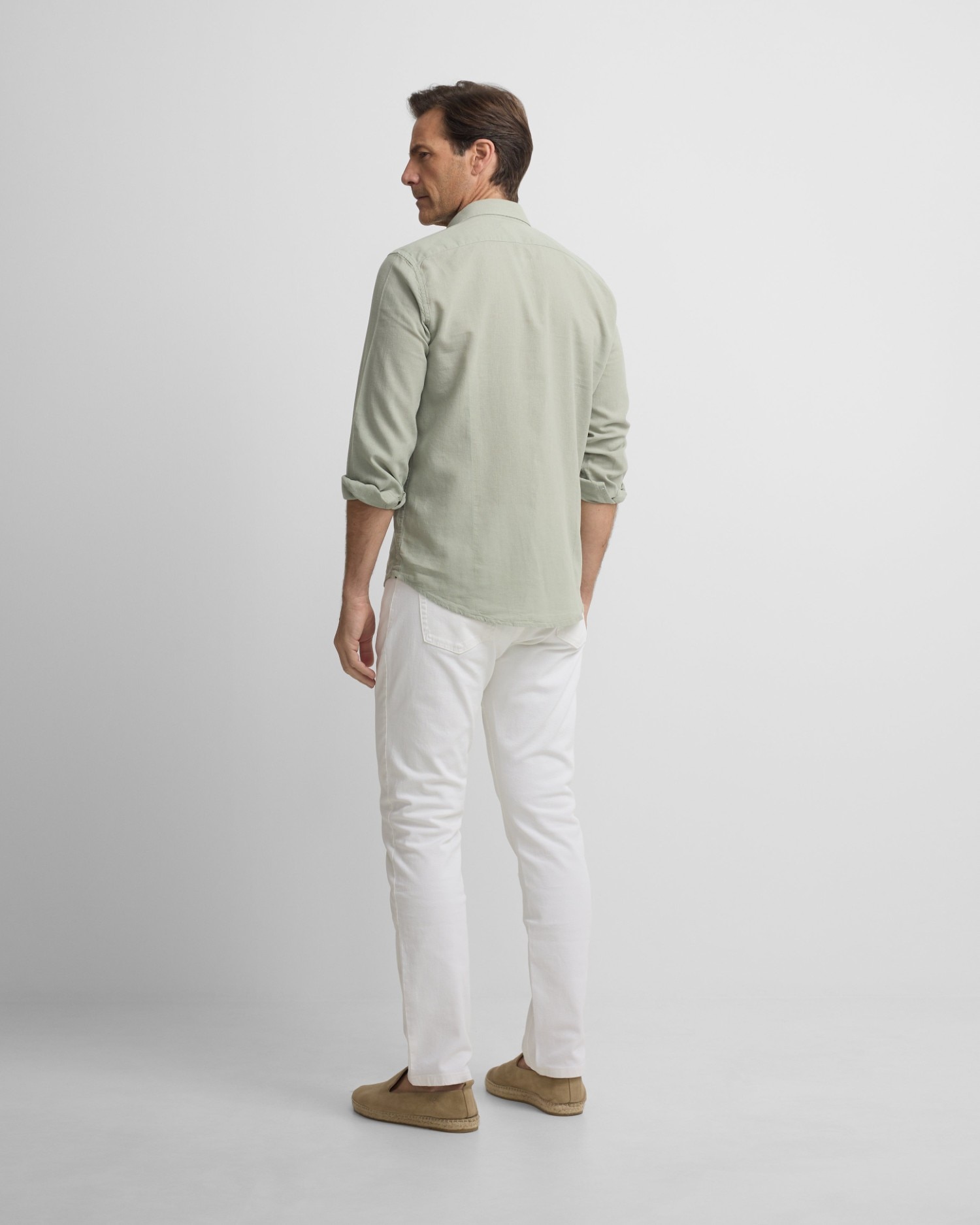 Camisa Sport de Linho Verde-2