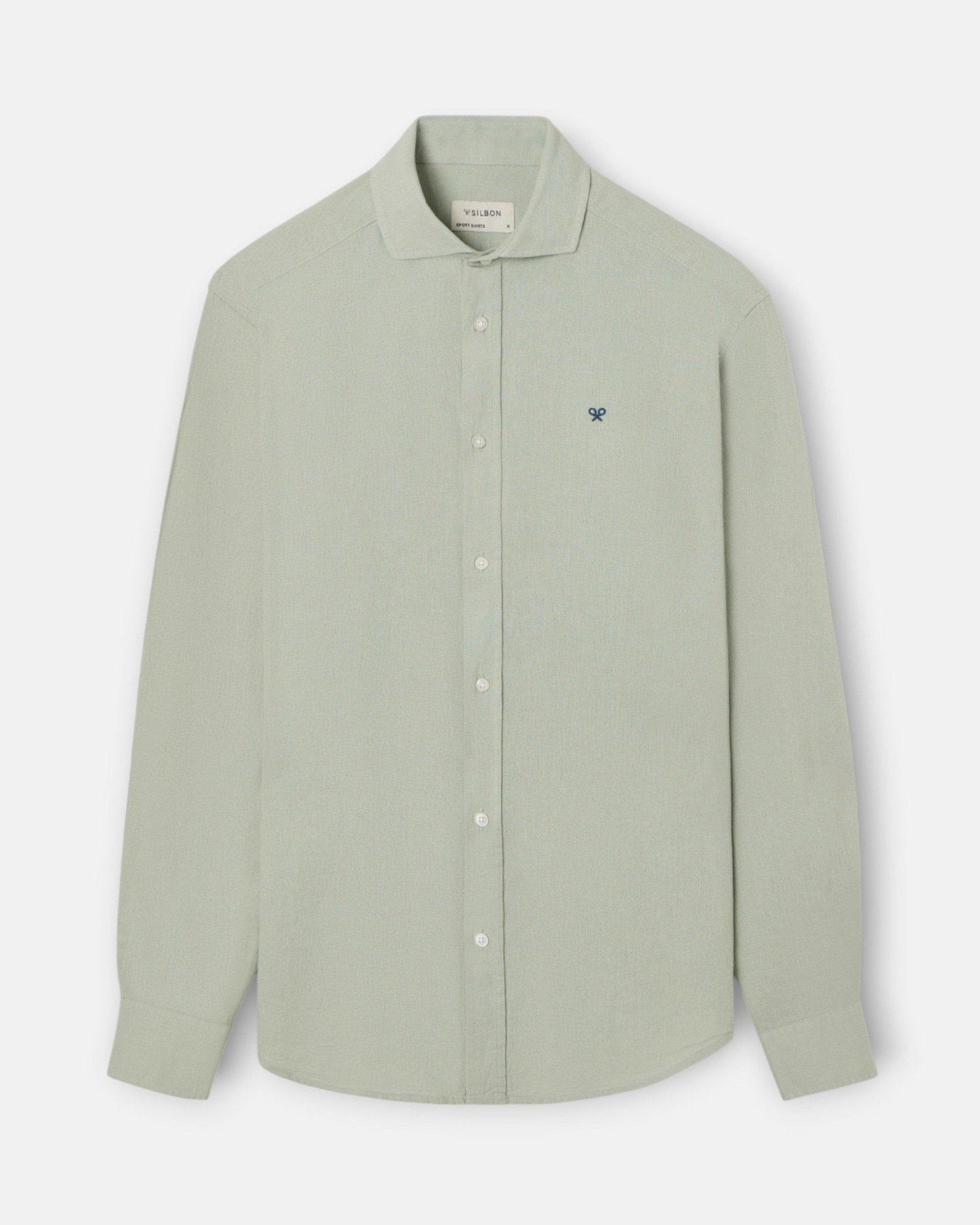 Camisa Sport de Linho Verde-4