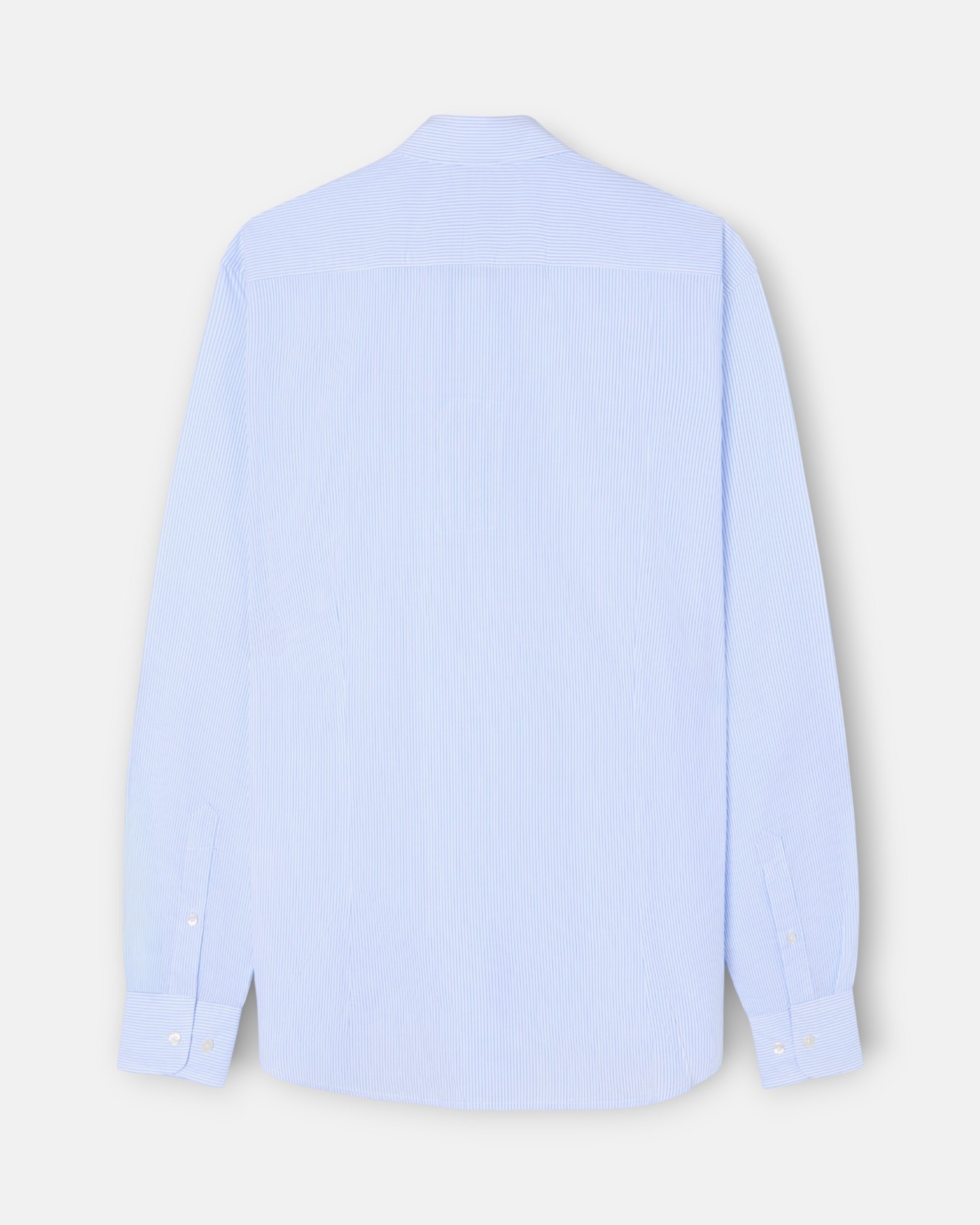 Camisa sport classic raya azul para hombre Azul-5