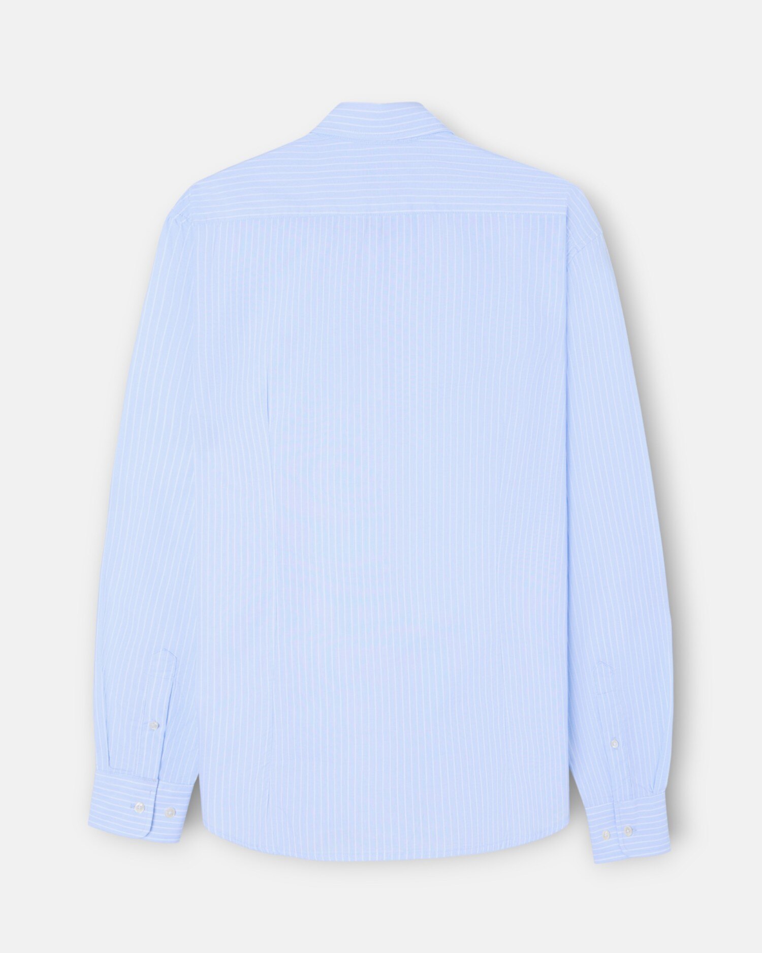 Camisa Sport Classic Às Riscas em Branco Celeste Azul-celeste-5