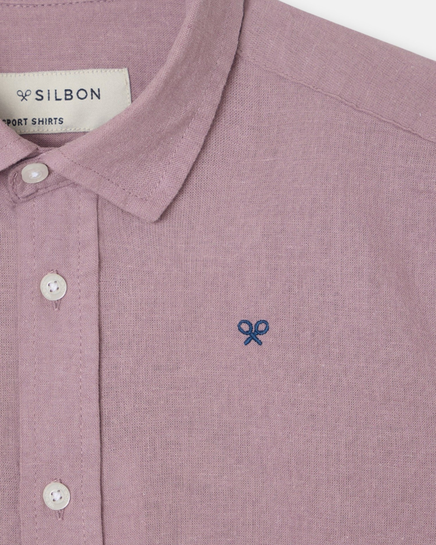 Camisa Sport Infantil de Linho em Bordeaux Silbon Bordeaux-2
