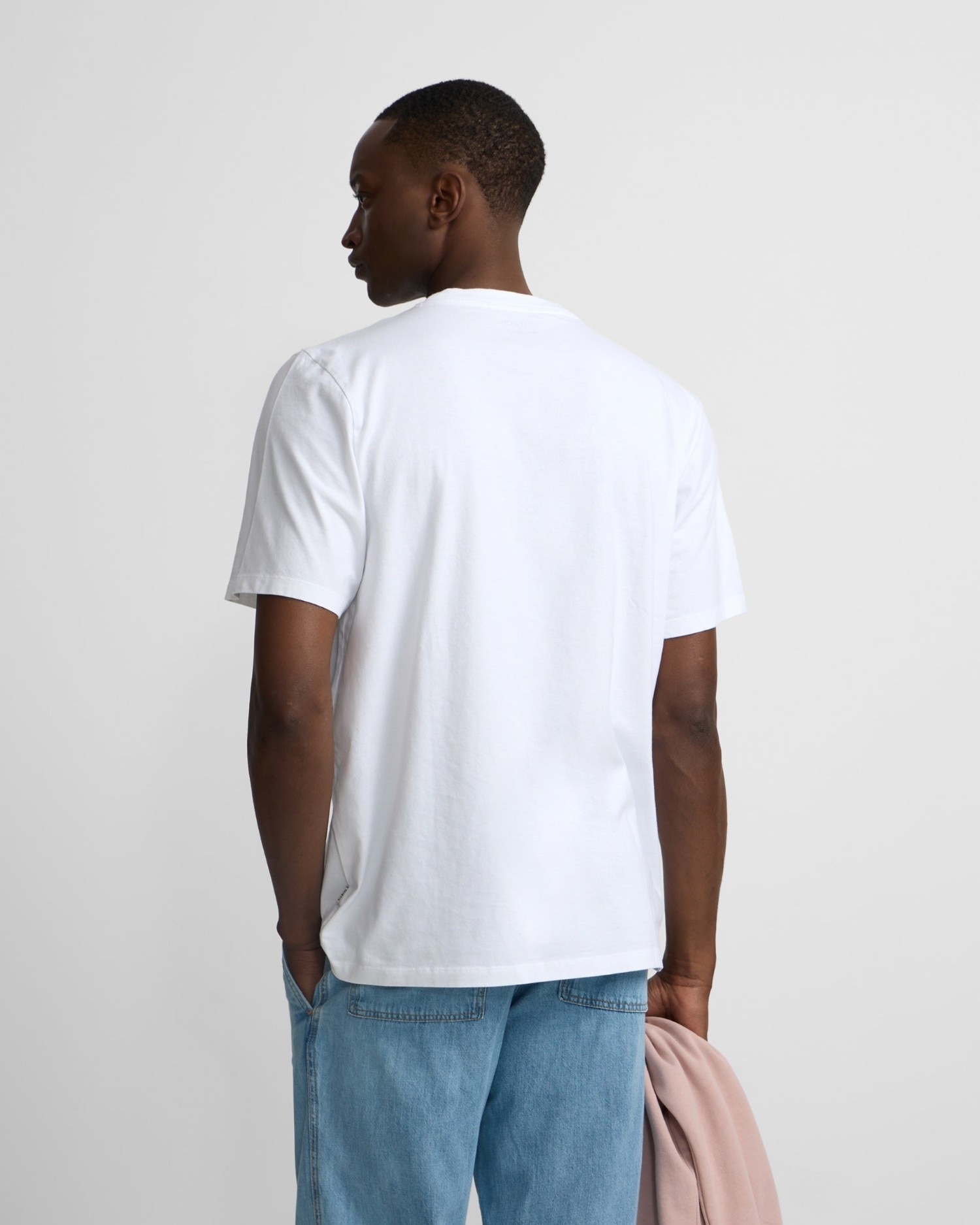 T-shirt Clássica com Bolso Minilogo Branco-2