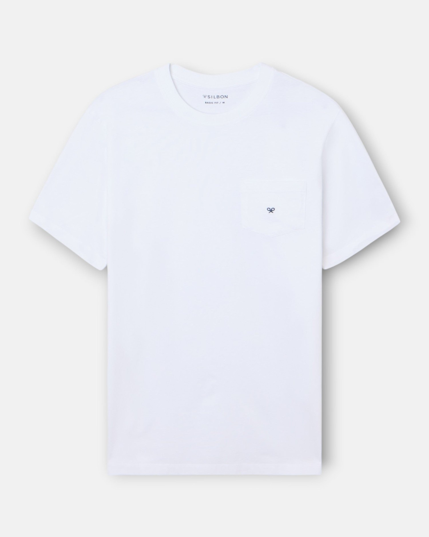 T-shirt Clássica com Bolso Minilogo Branco-4