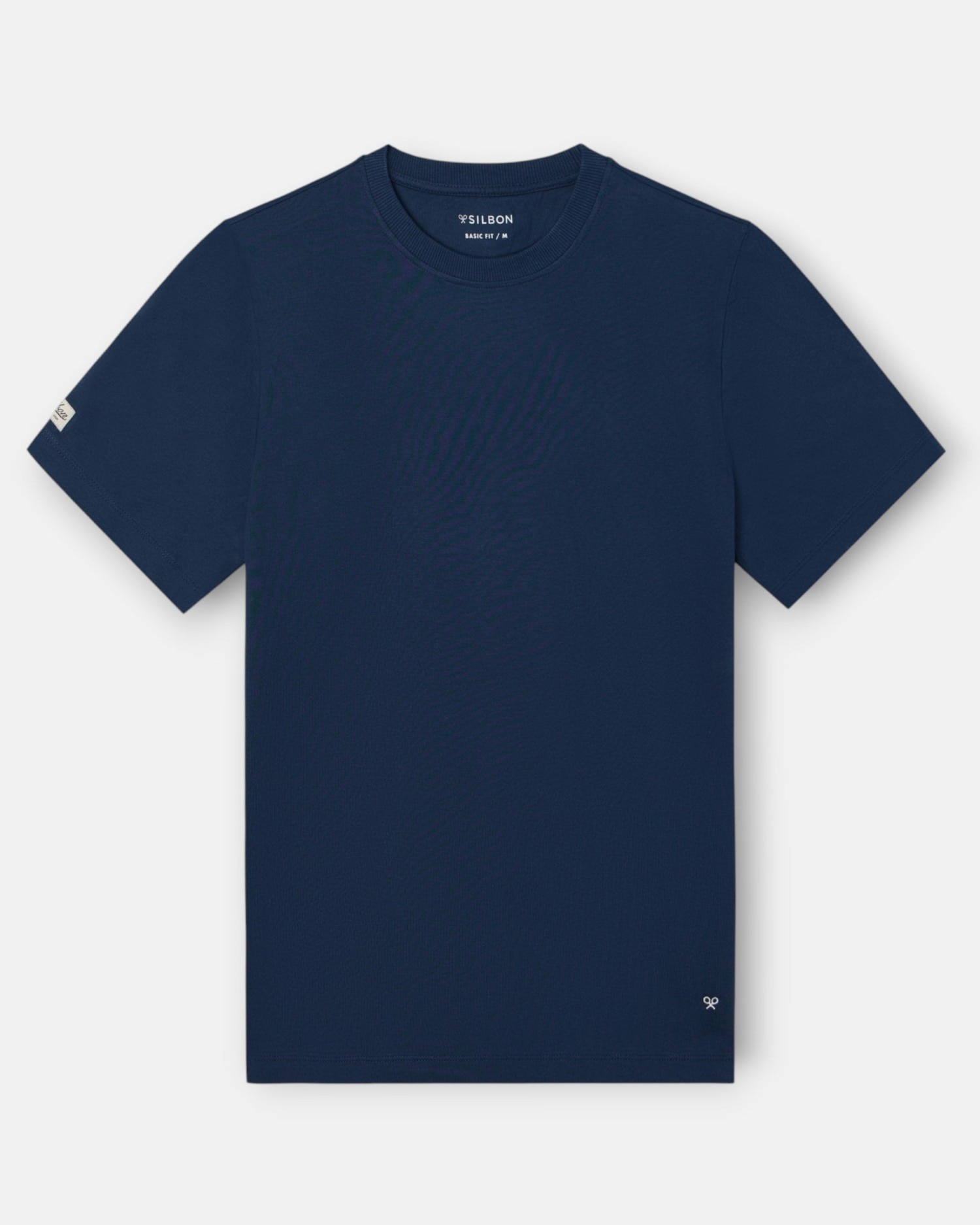 T-shirt Clássica com Etiqueta Azul-marinho-4