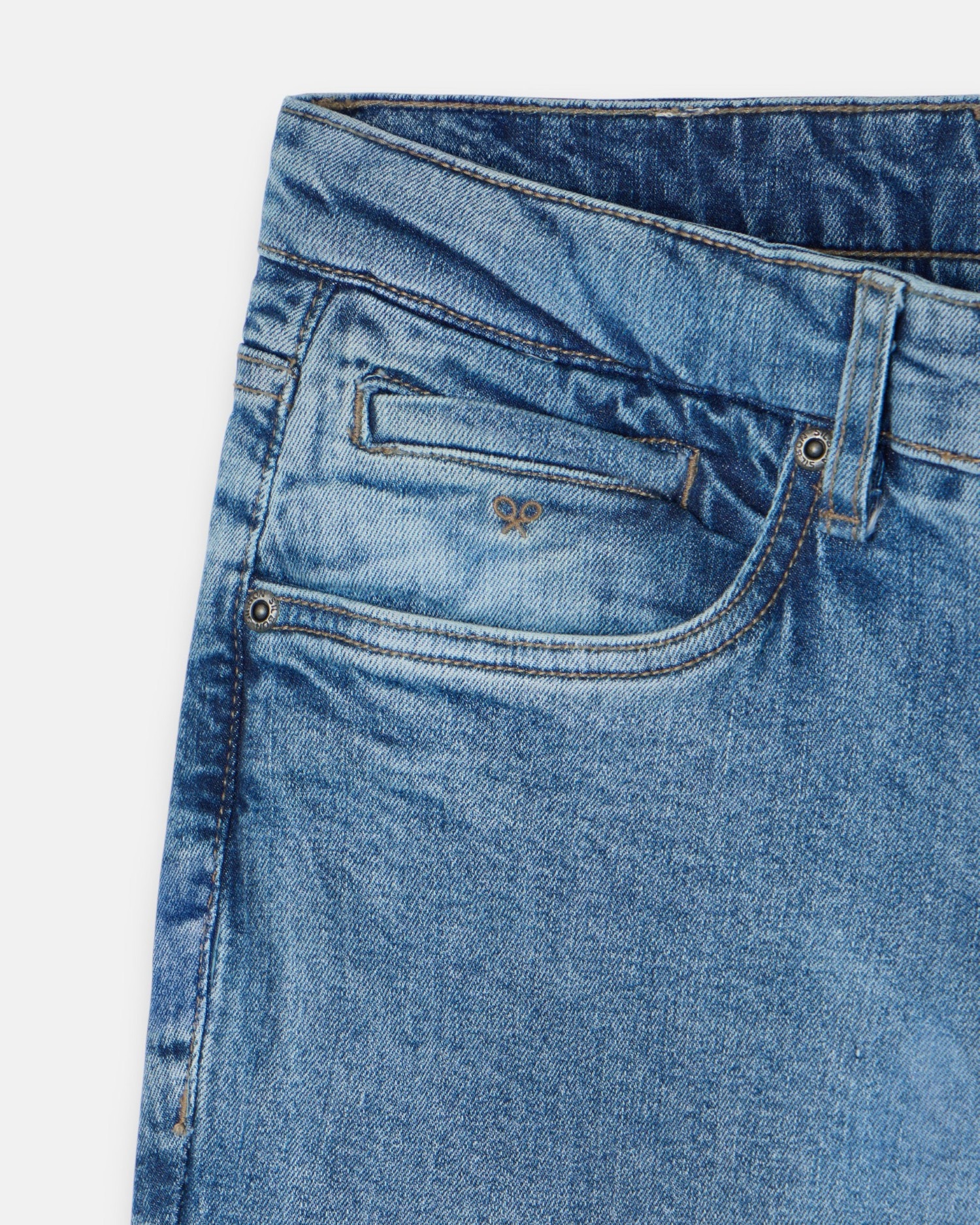 Calças Sport Denim Azul-5
