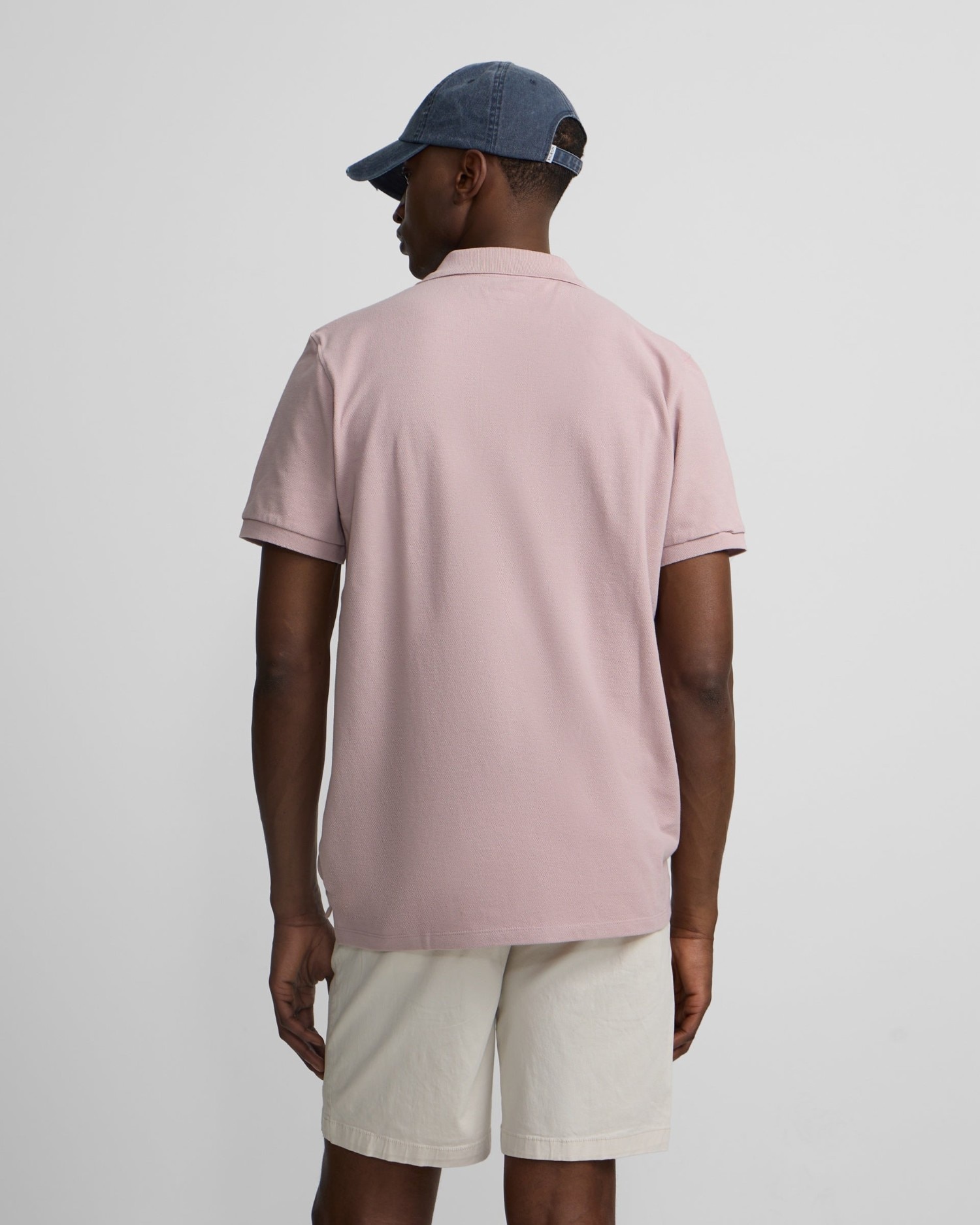 Polo Clássico Liso Rosa-2