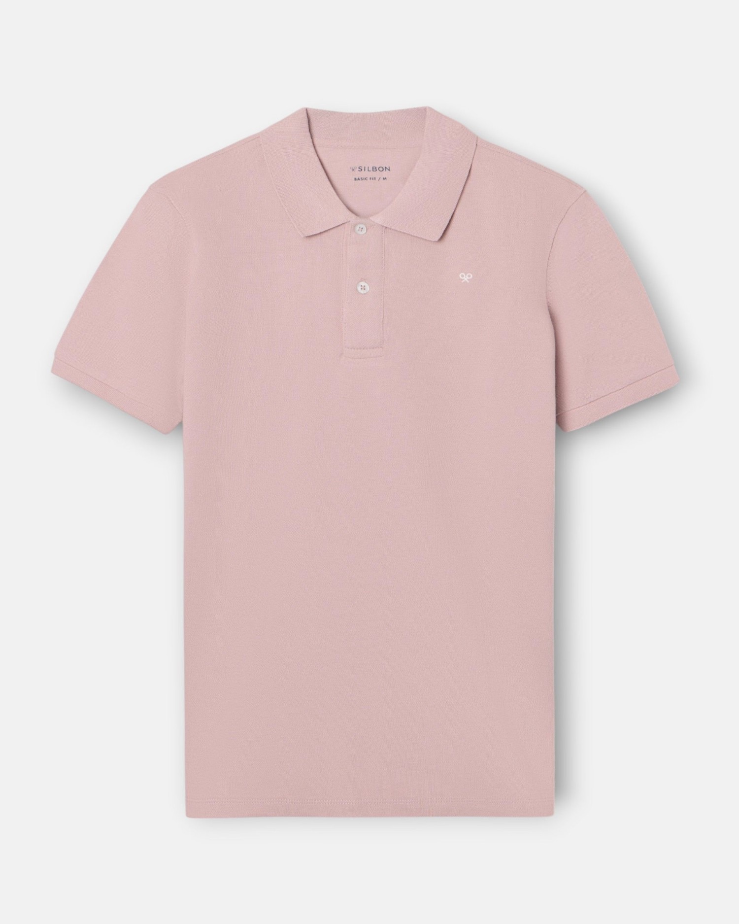 Polo Clássico Liso Rosa-4