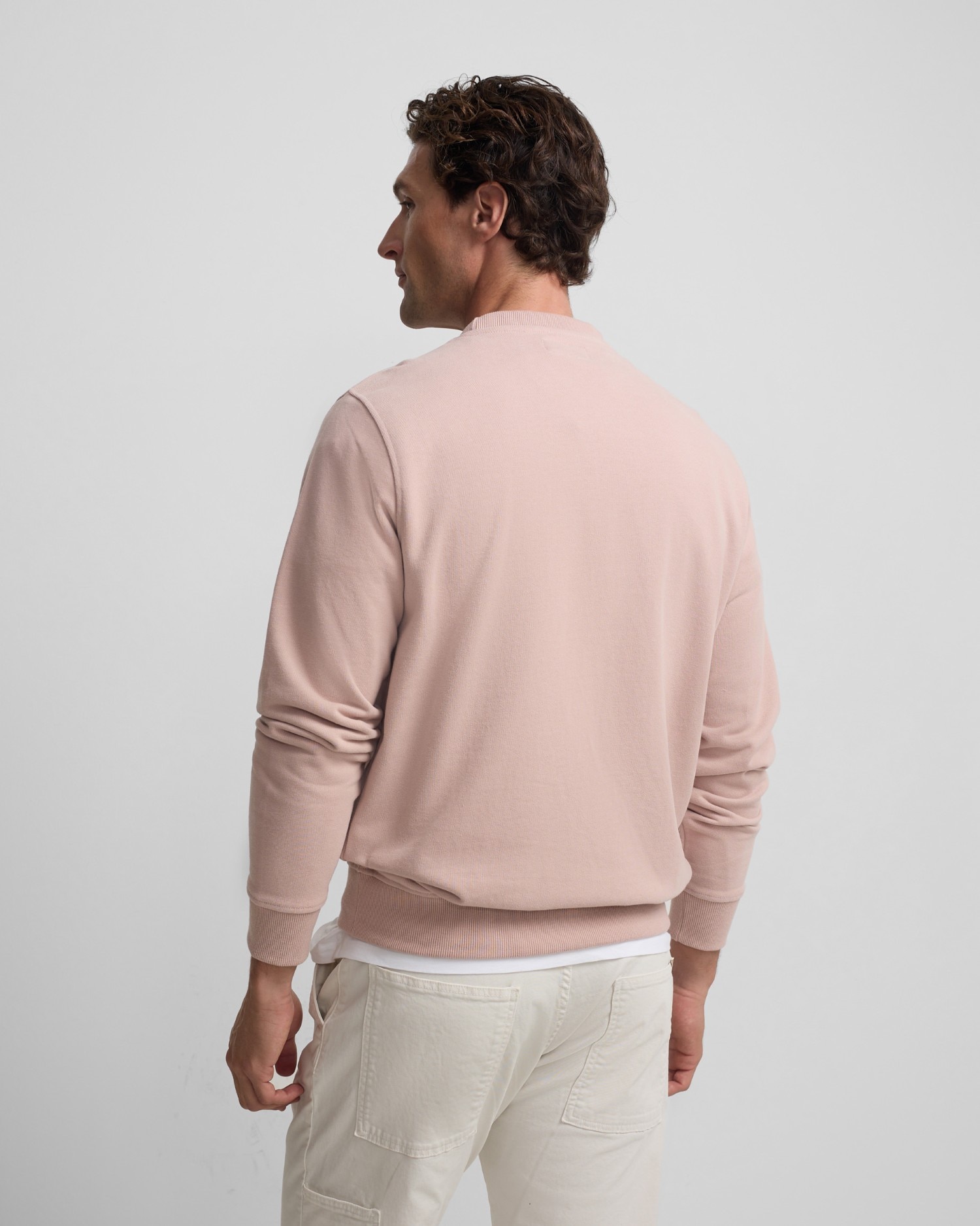 Sweatshirt sem Capuz Minilogo Verde Cinzento Coral-2