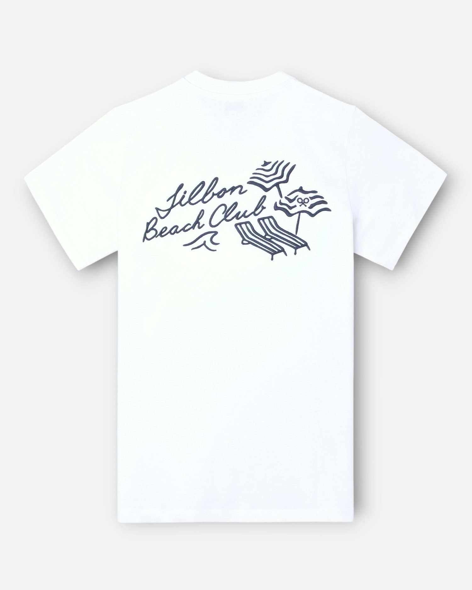 T-shirt de Manga Curta Beach Club Branca Branco-2